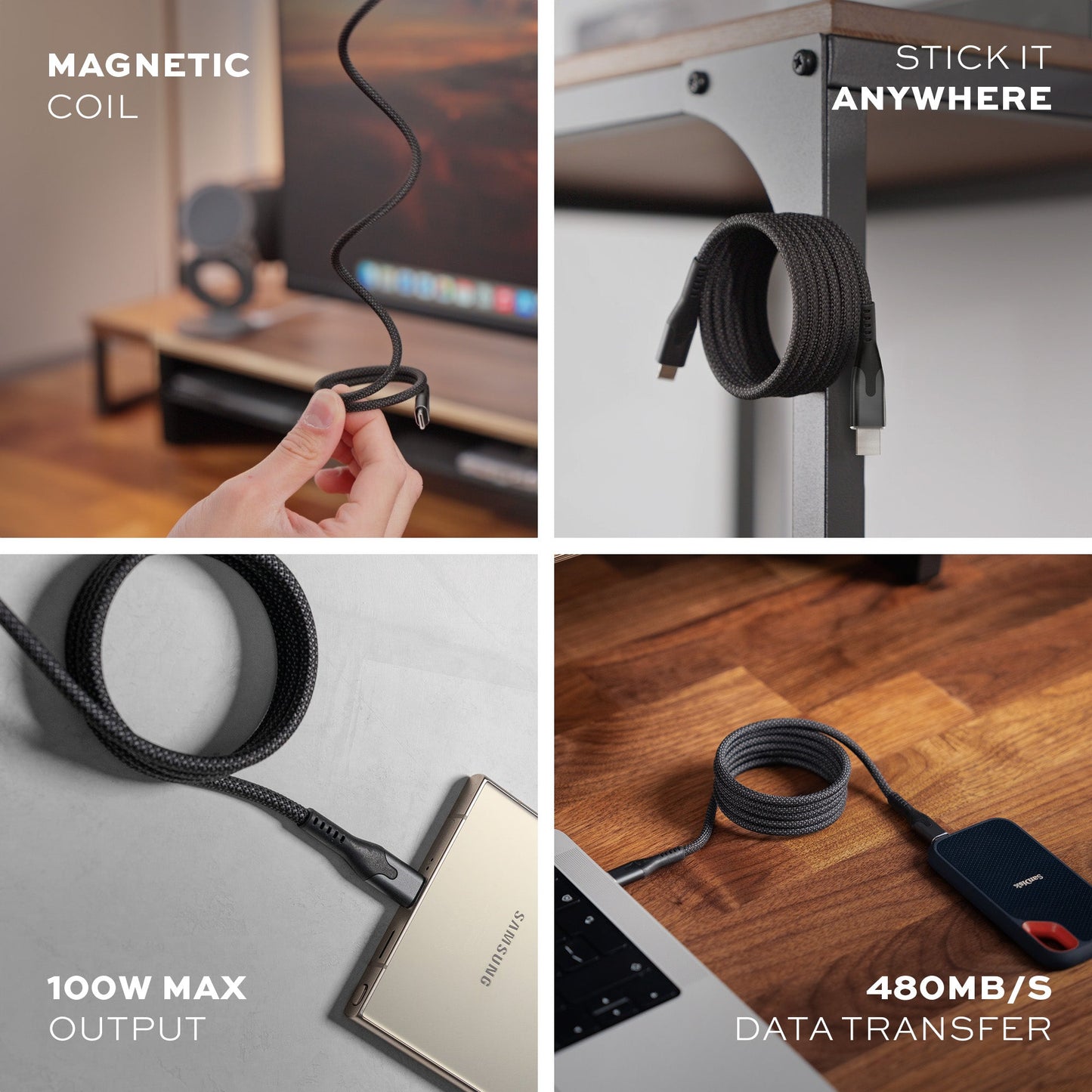 Statik MagStak Pro Tangle-Free Charging Cable