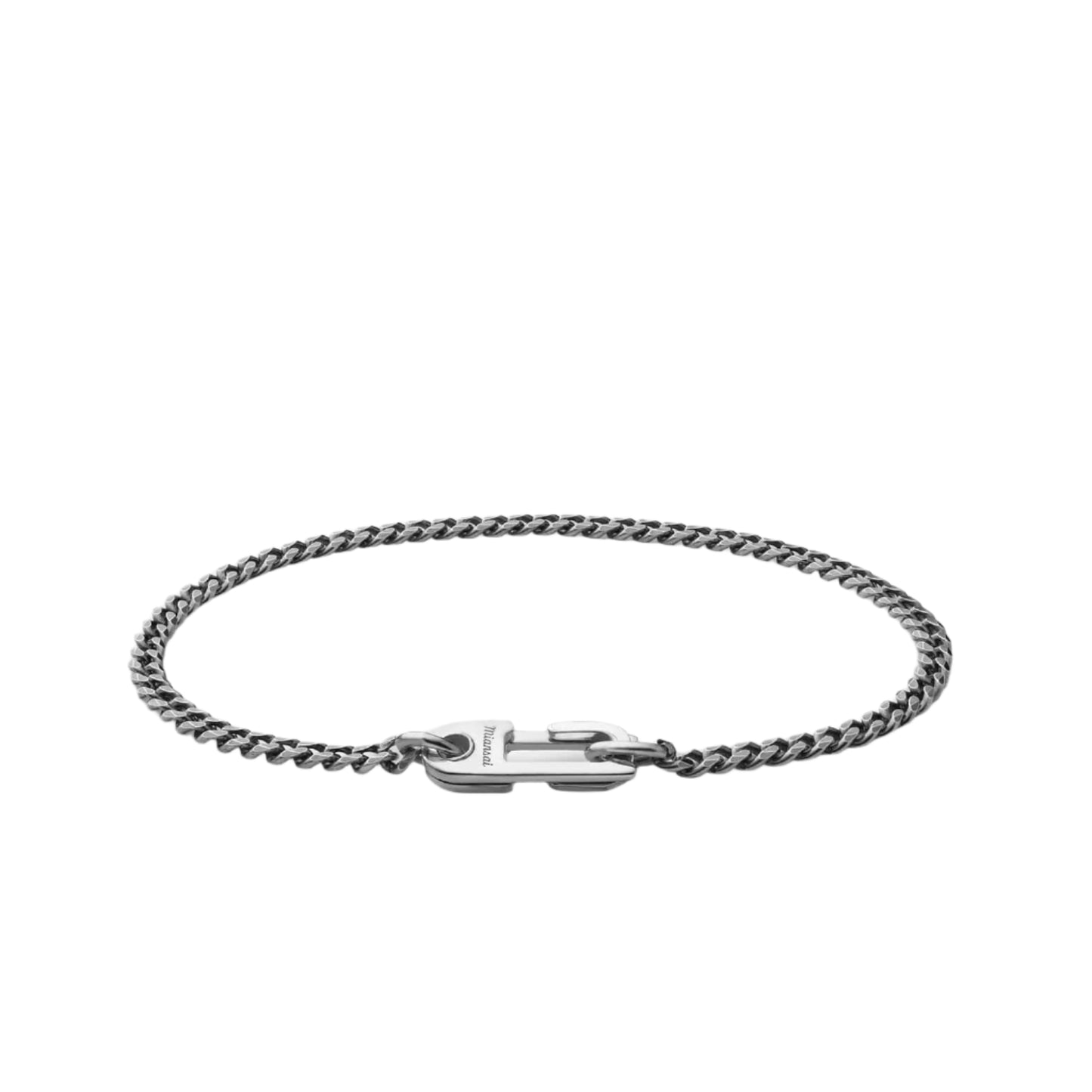 Miansai Sterling Silver Annex Cuban Chain Bracelet I