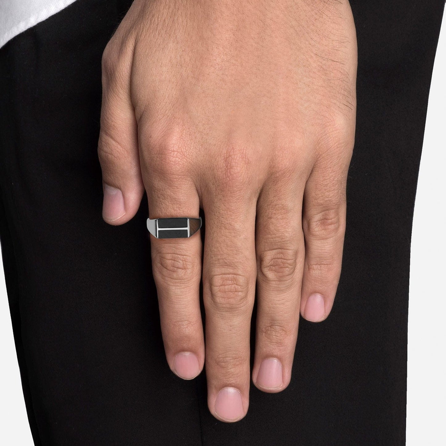Miansai Duo Onyx Ring