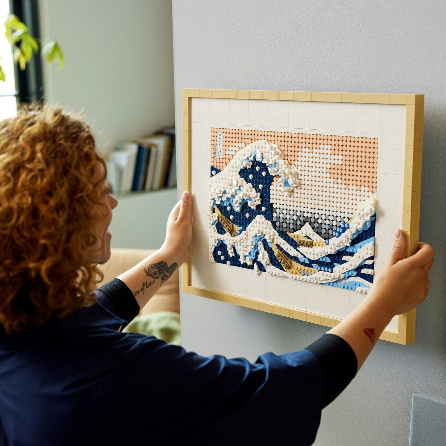 LEGO Hokusai The Great Wave Wall Art