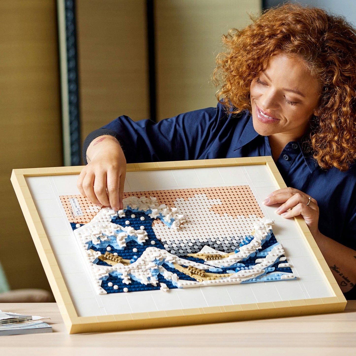 LEGO Hokusai The Great Wave Wall Art