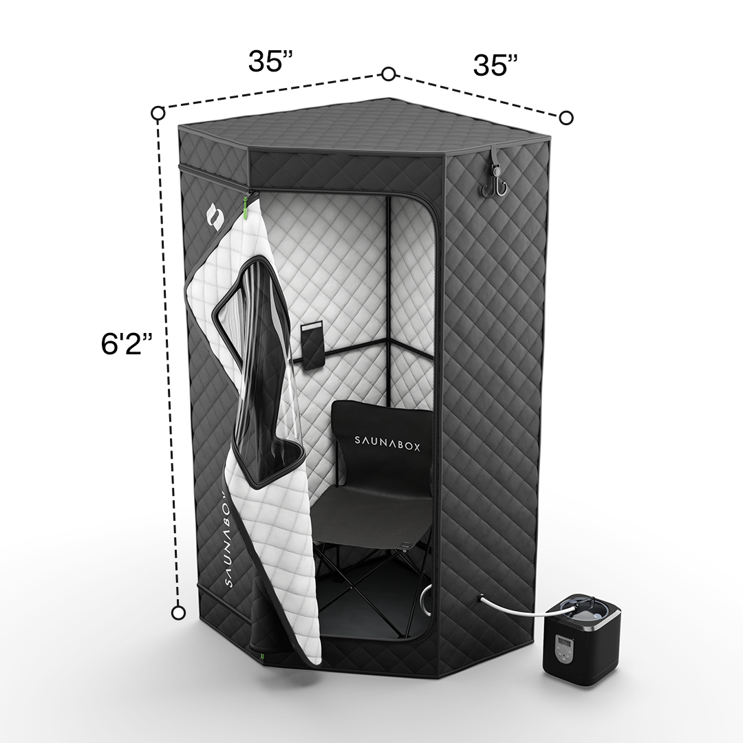 SaunaBox SmartSteam Pro With Red-Light Therapy