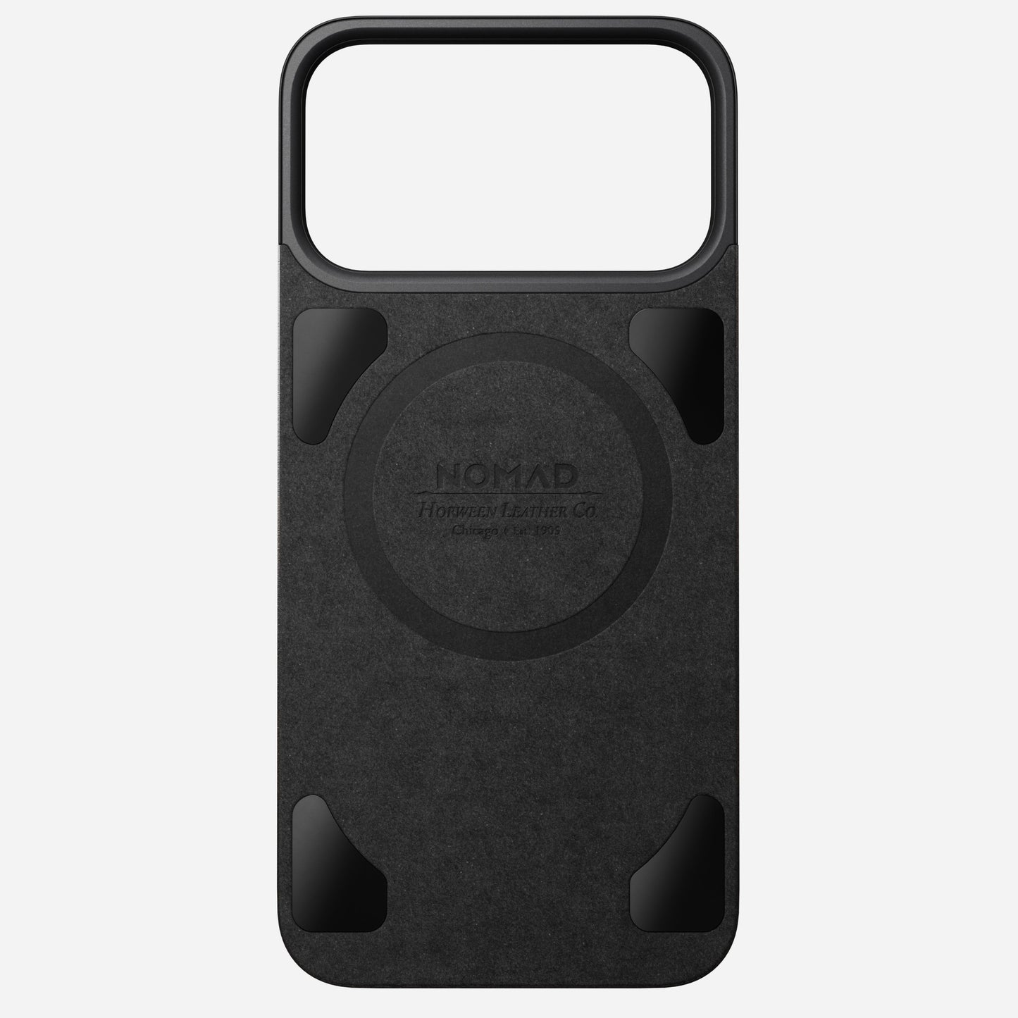 Nomad Black Horween Magnetic Back Case for iPhone 17 Pro Max