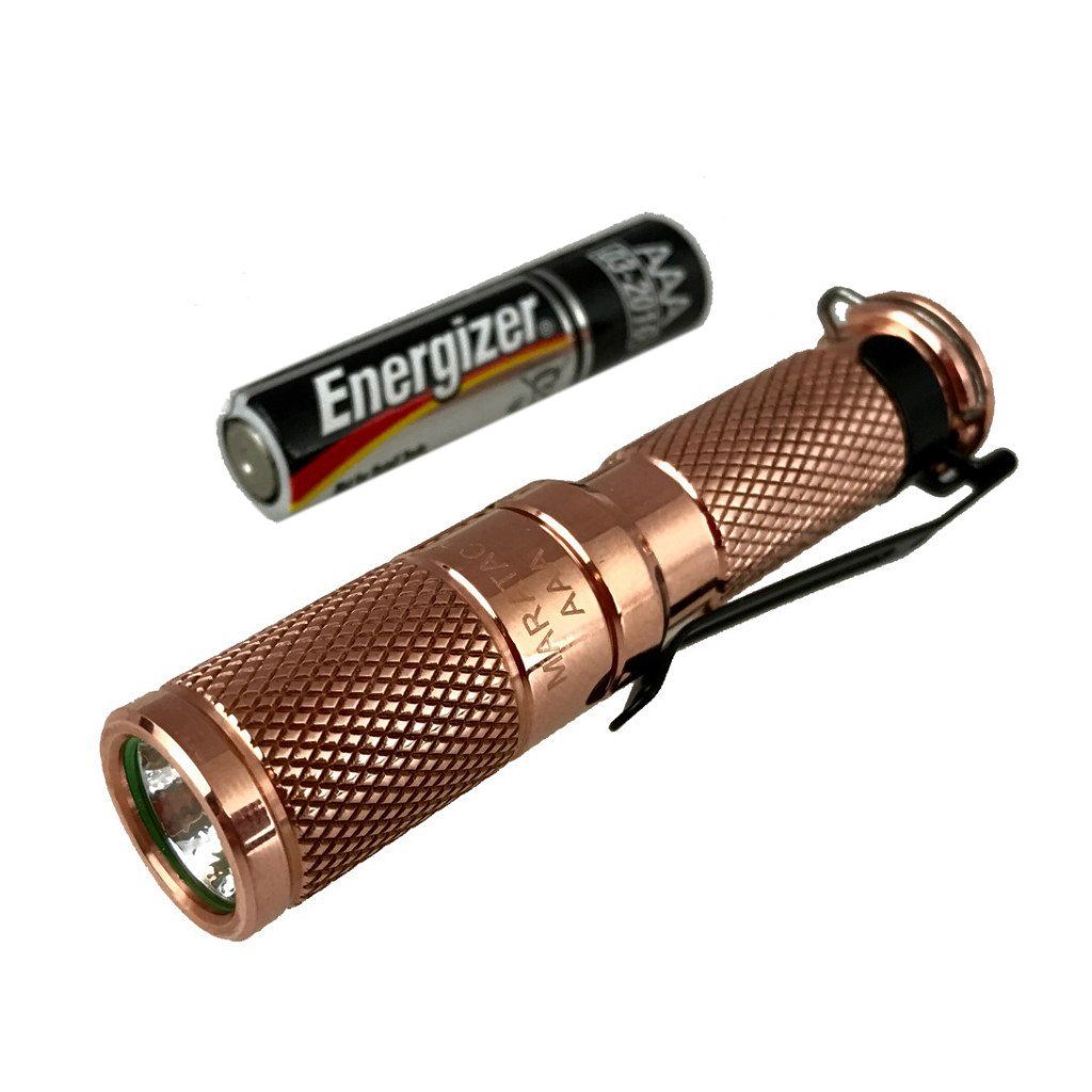AAA Copper Cree Maratac Flashlight | Uncrate Supply