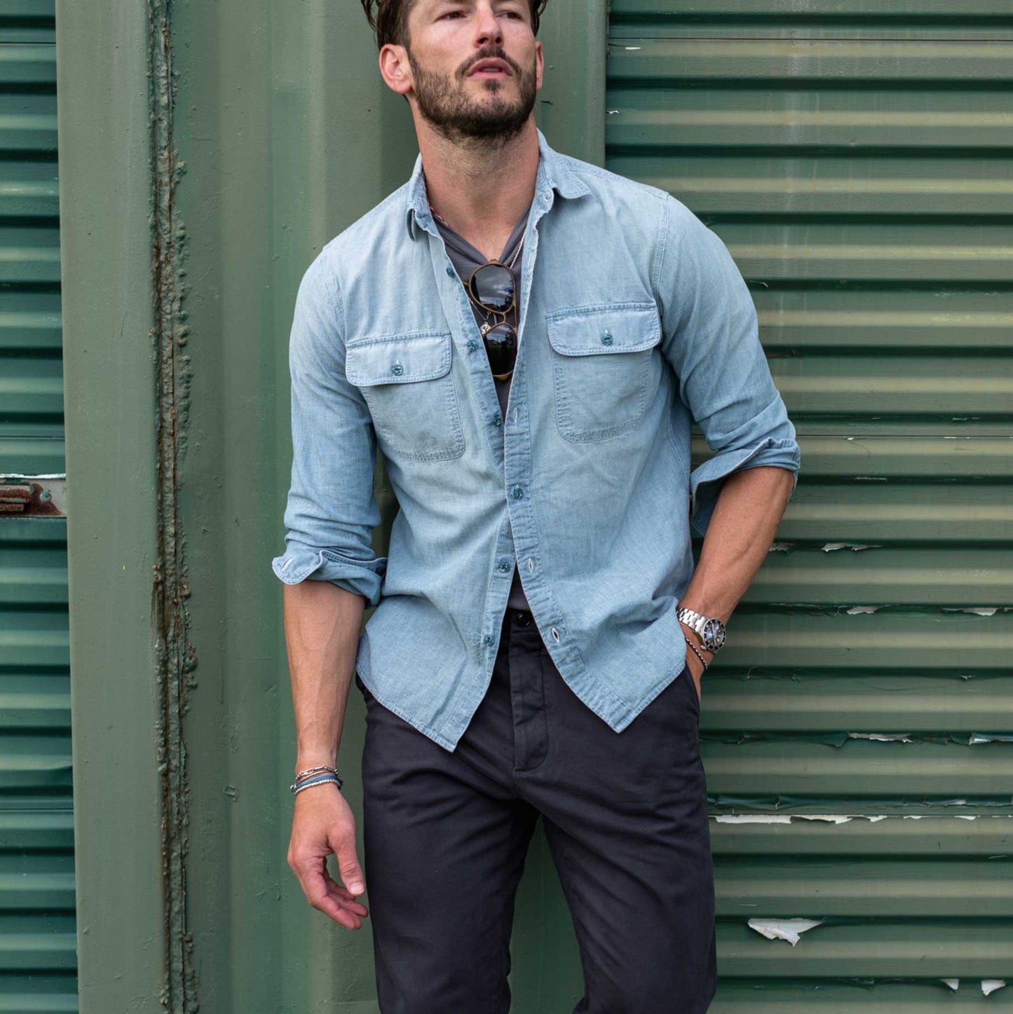 Rivay Albers Indigo Chambray Workshirt