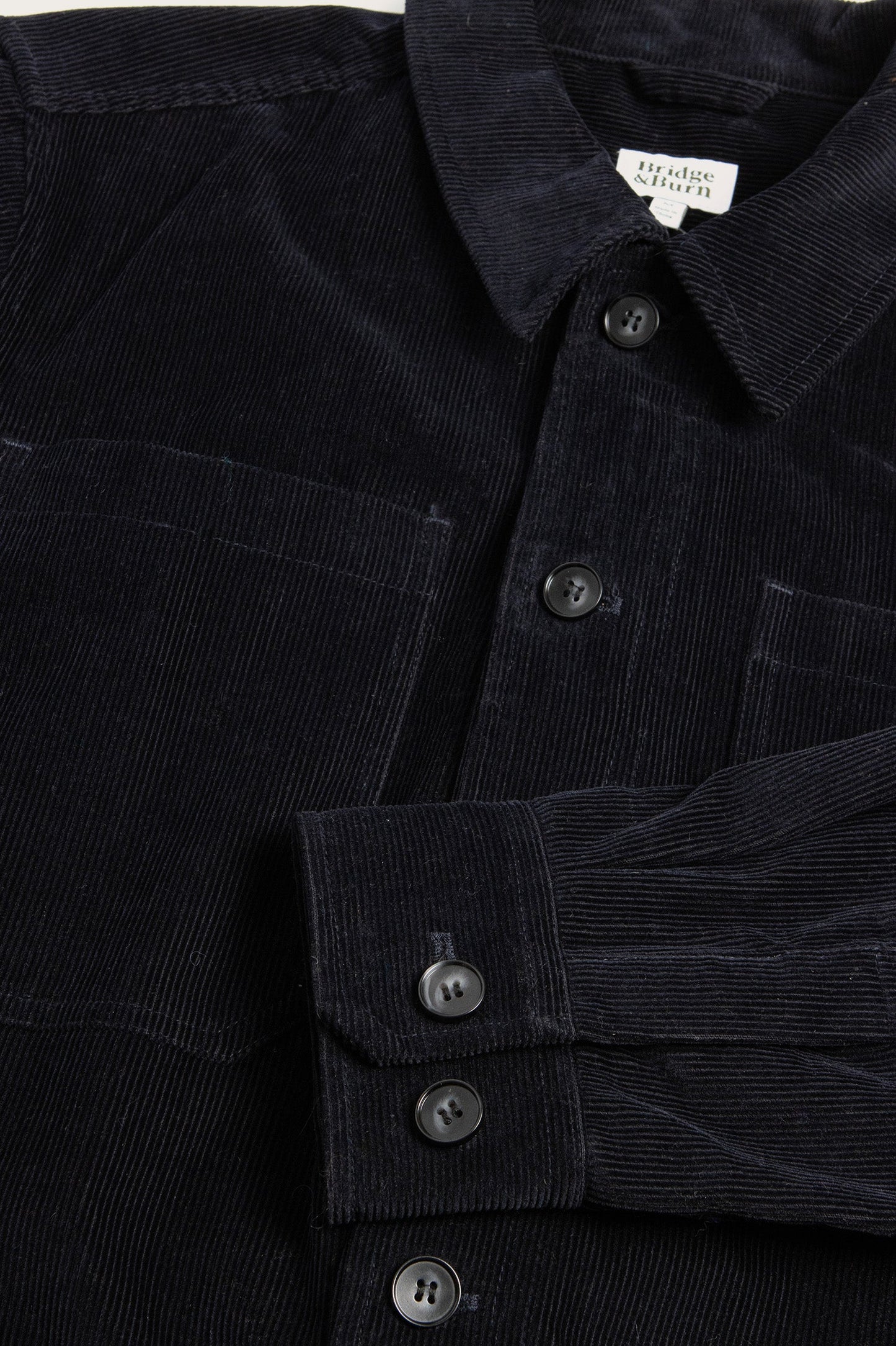 Bridge & Burn Banks Midnight Blue Corduroy Shirt Jacket