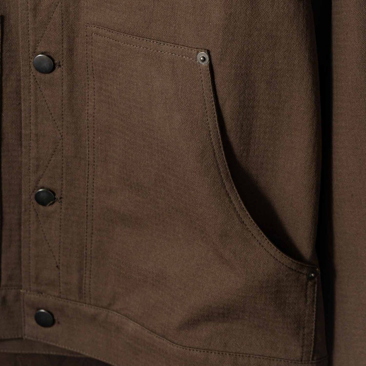 Bridge & Burn Burl Walnut Trucker Jacket