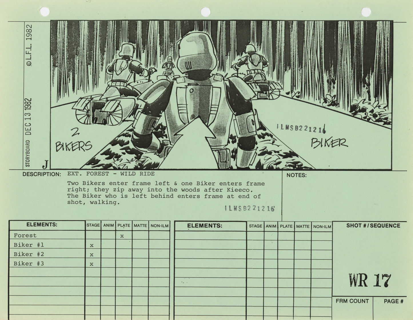 Star Wars: Return of the Jedi - VFX Storyboard: Wild Ride 17