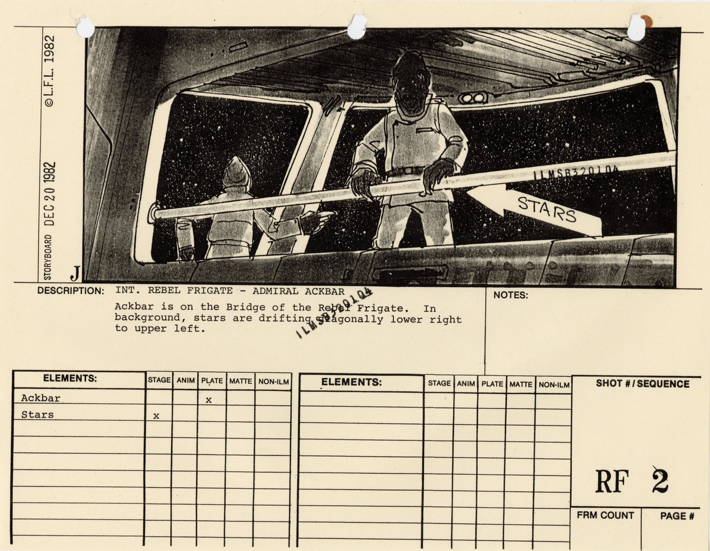 Star Wars: Return of the Jedi - VFX Storyboard: Rebel Fleet 2