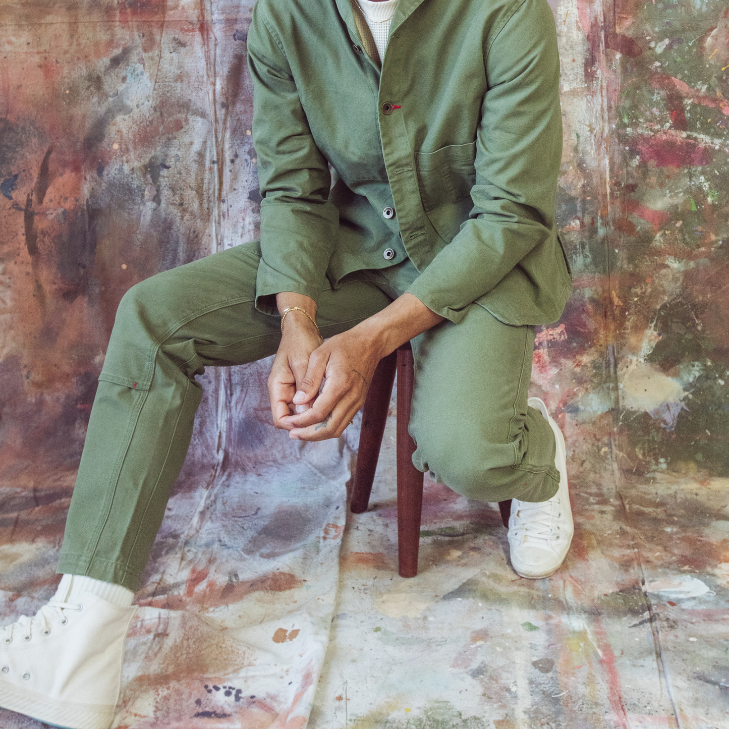 Imperfects Courier Pant Sharp Fit in Craft Canvas