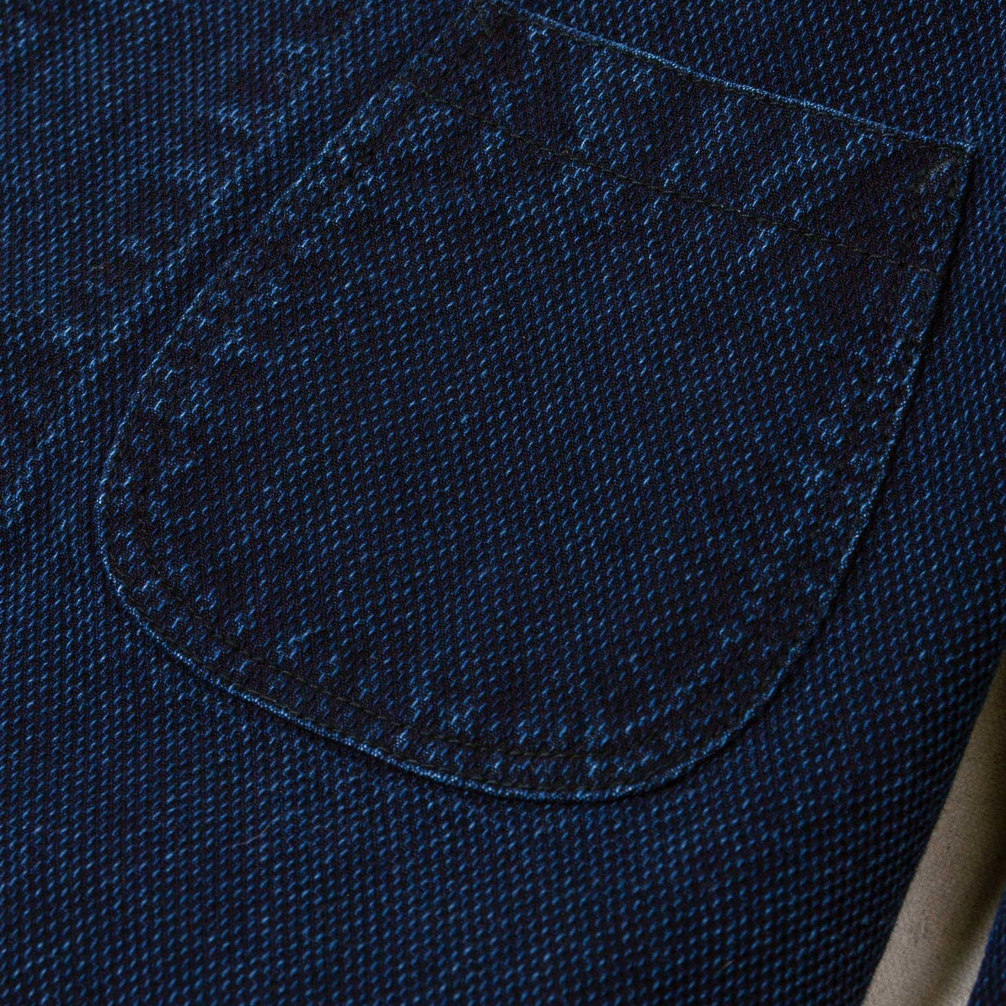 Cliff Indigo Dobby Shawl Jacket in Dark Wash