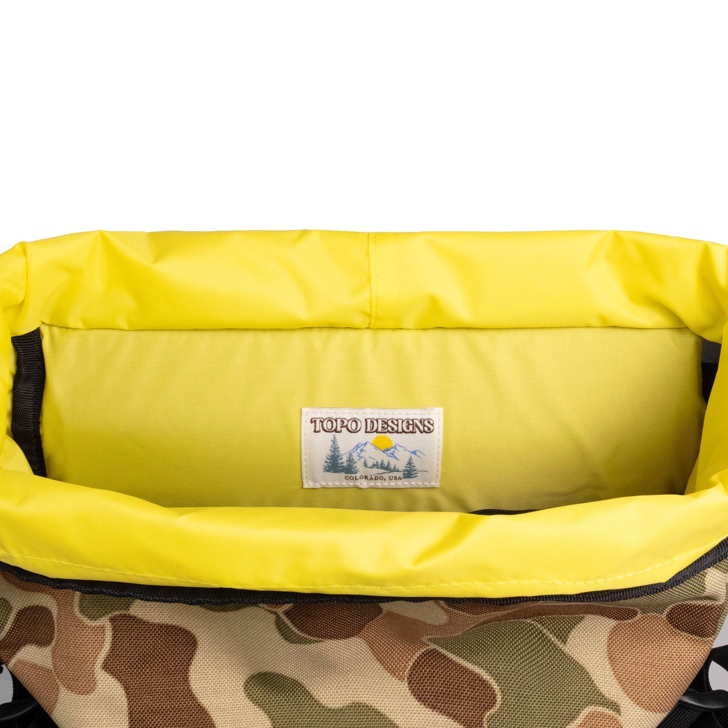 Topo Designs Limited Edition Duck Camo Klettersack