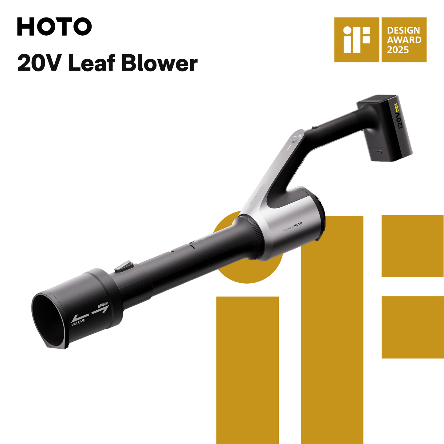HOTO 20V Cordless Leaf Blower