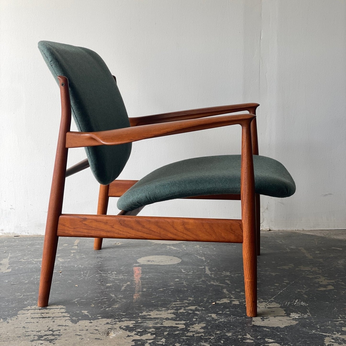 Finn Juhl Model 136 Lounge Chair for France & Son Circa 1950's