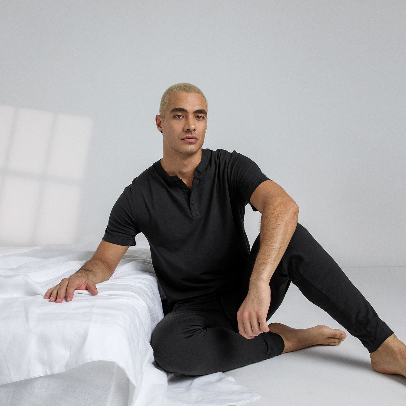 Lunya Men's Immersed Black Slumberknit Pant