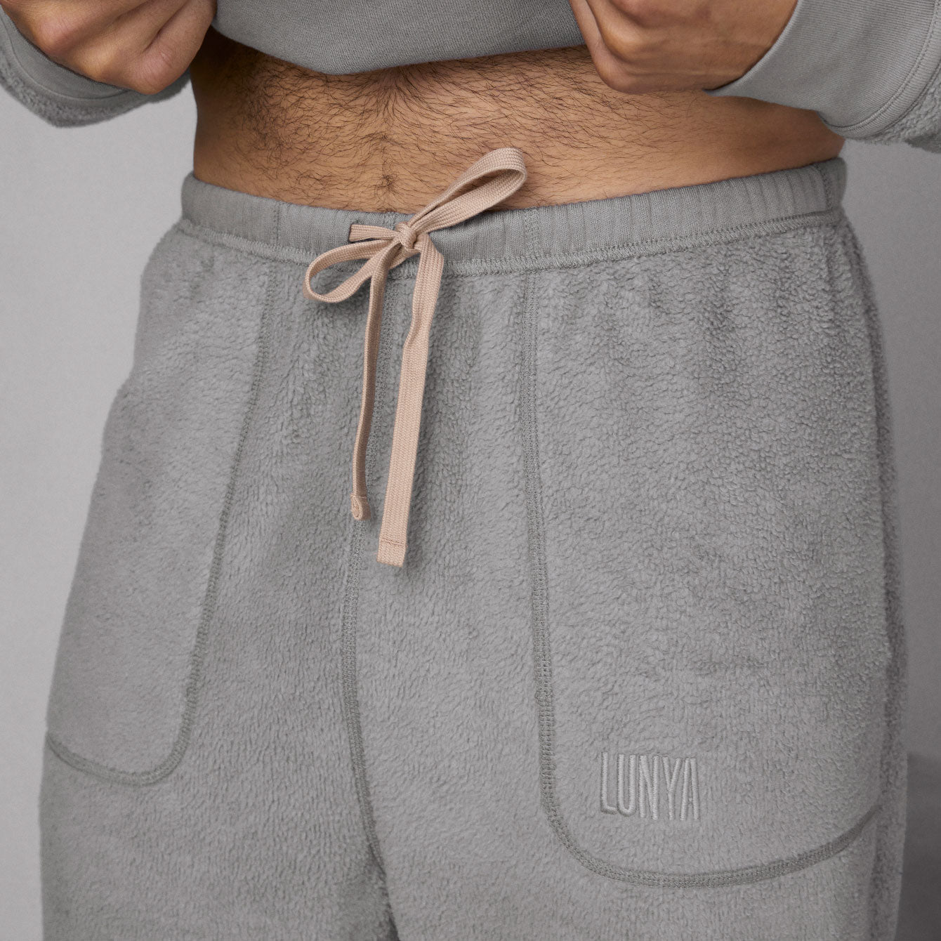 Lunya Men’s Ebbing Fog Silksweats Reversible Jogger