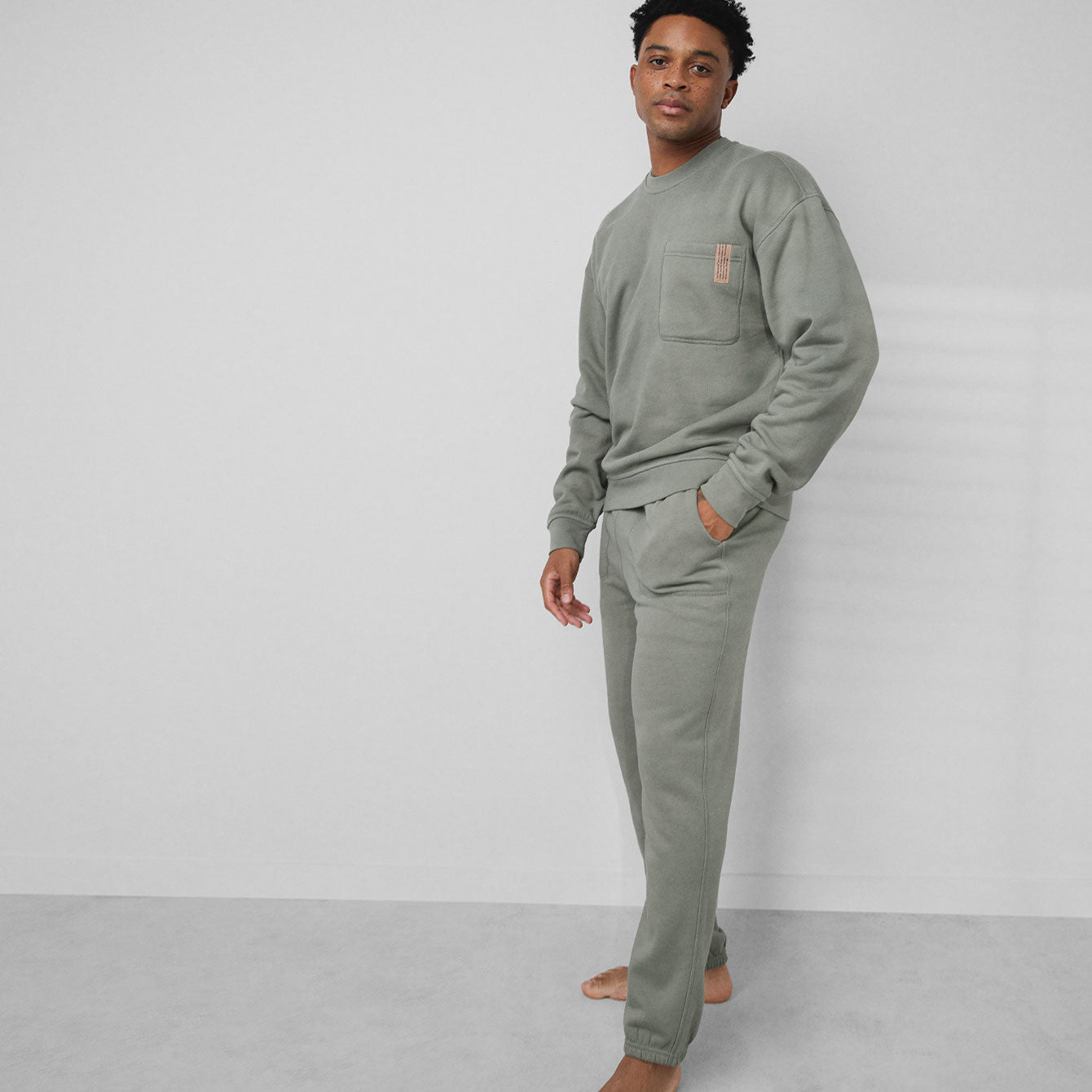 Lunya Men’s Shaded Olive Silksweats Reversible Jogger