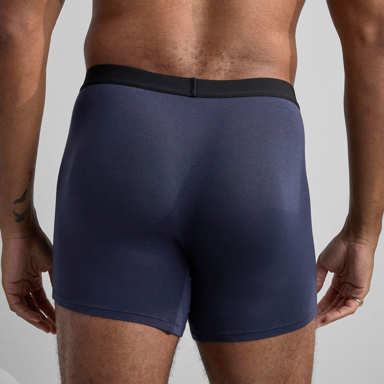 Lunya Men's Deep Blue Soft Modal Boxer Brief