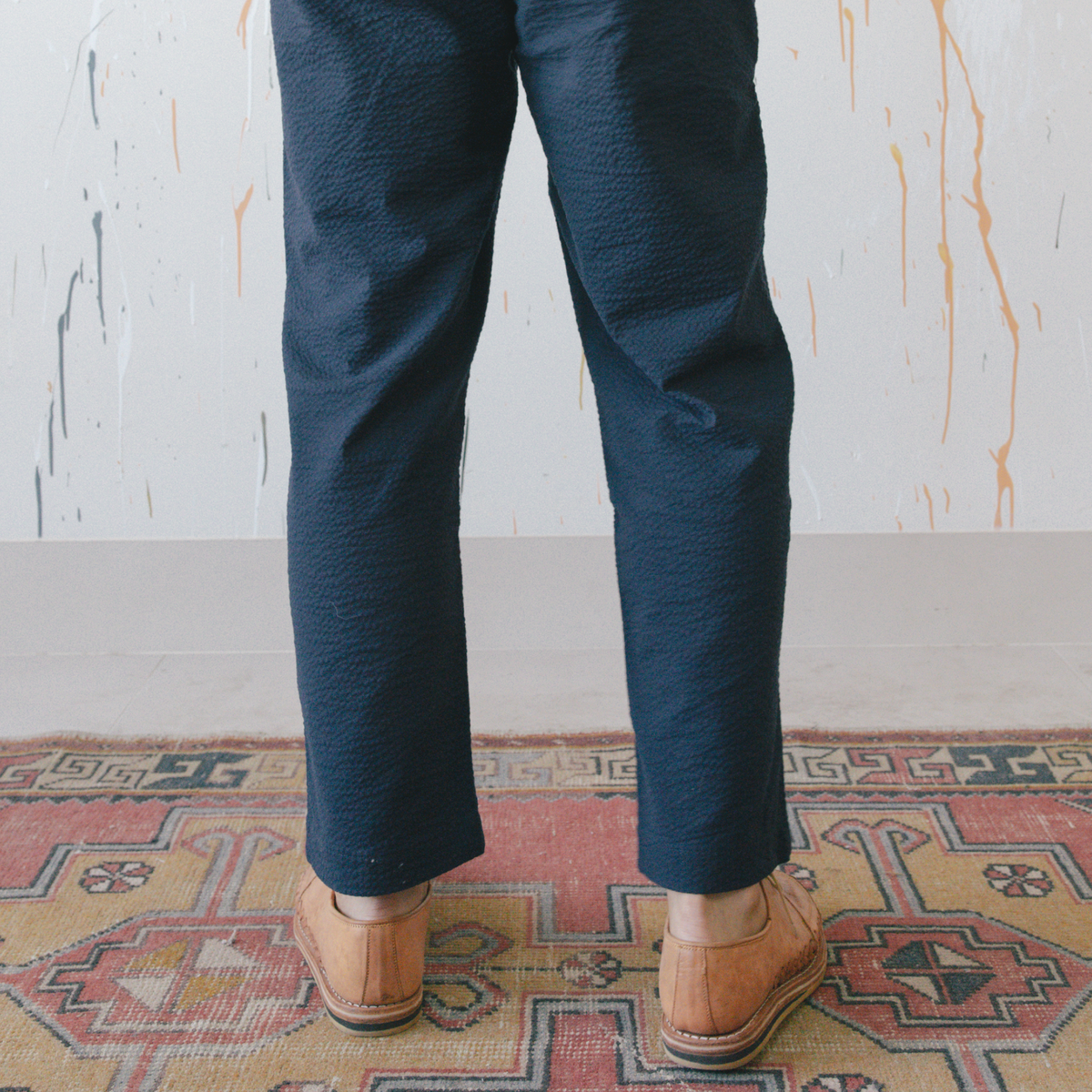 Imperfects Mr. Lynch's 1201M Trouser in Summer Seersucker