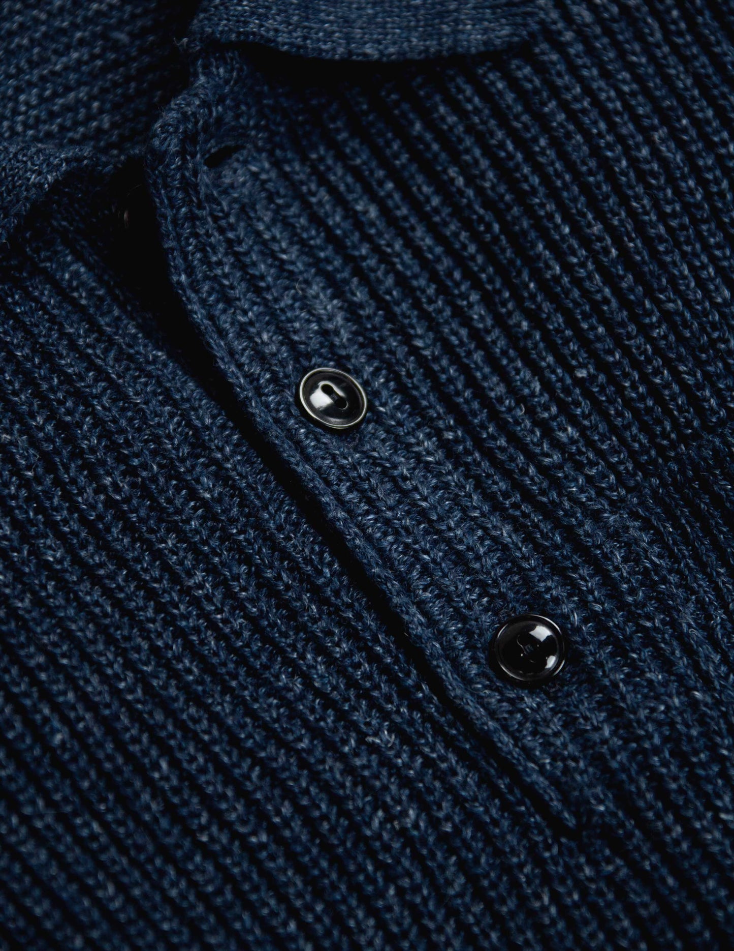 Porto Linen Cotton Sweater in Indigo