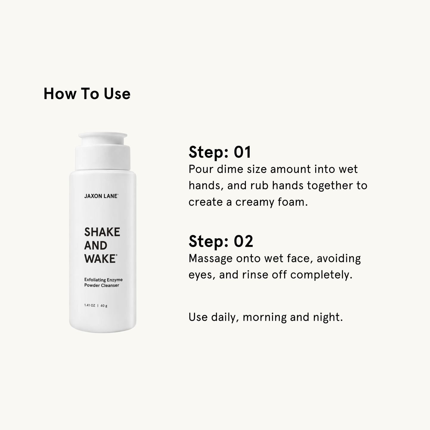 Jaxon Lane Exfoliating Enzyme Powder Cleanser