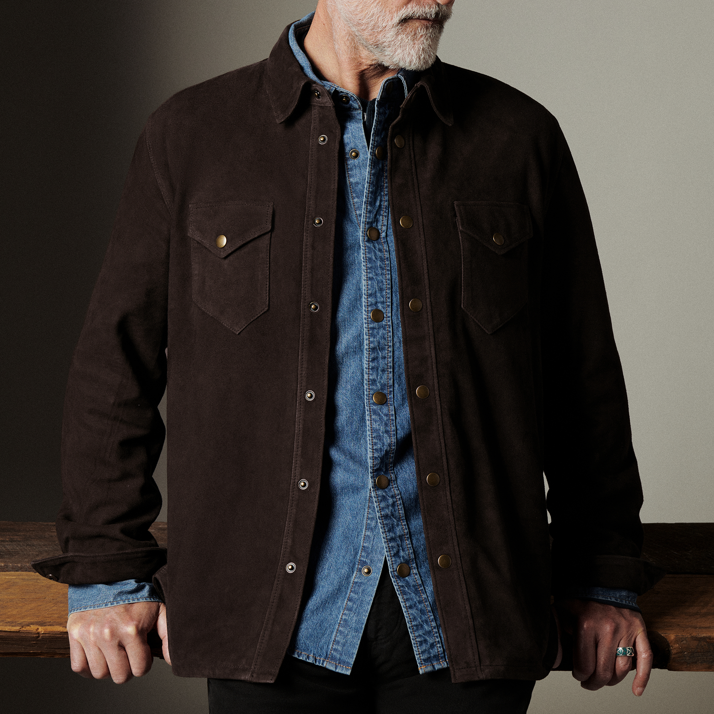 Billy Reid Shoals Light Indigo Denim Shirt