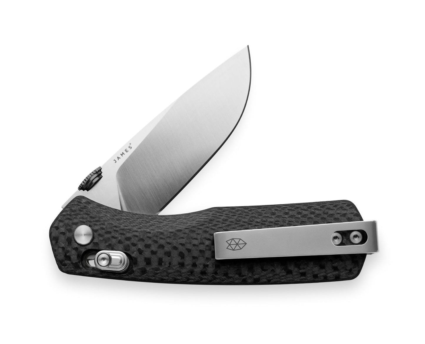 James Brand The Carter Knife Carbon Fiber + Stainless Straight Medium
