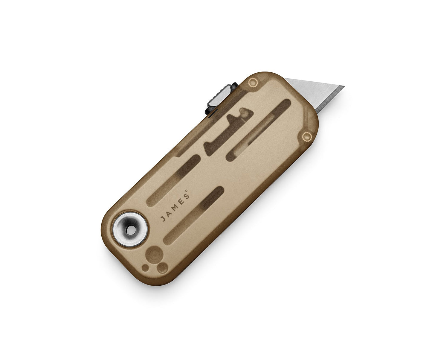 James Brand The Palmer Utility Knife Clear Olive Stone + Stainless