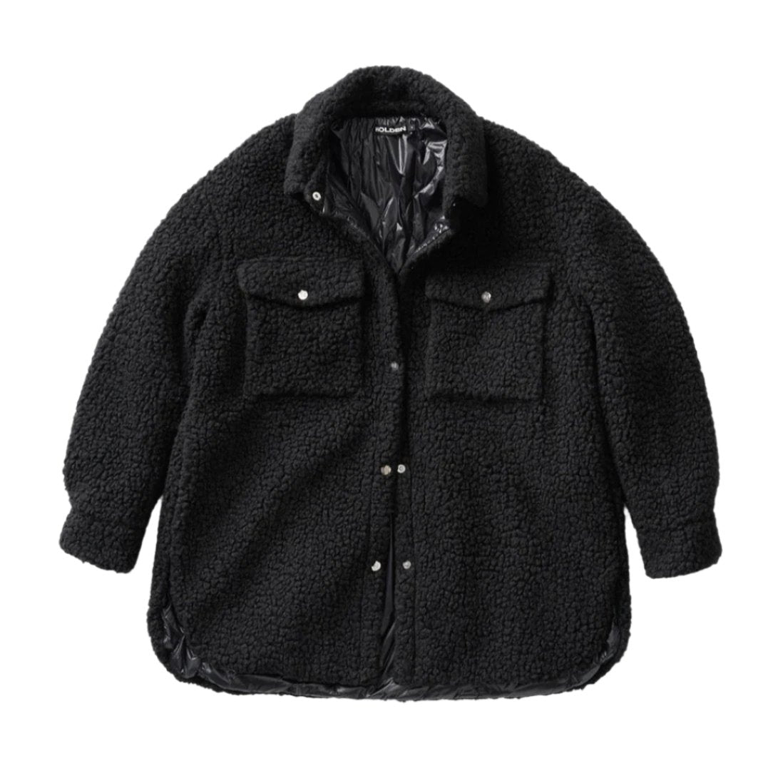 New Plush Cardigan Cropped Jacket Sherpa Wool Coat main image 1