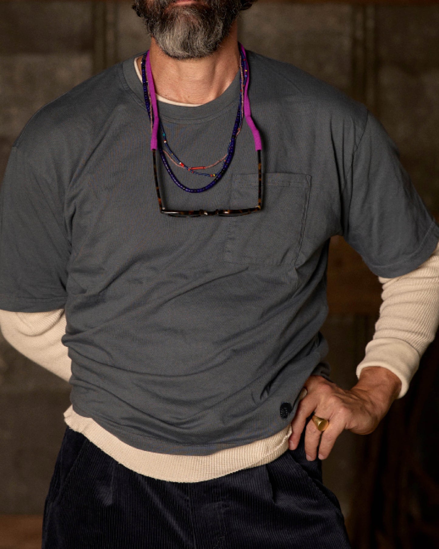 Aaron Levine Boxy Pocket T-Shirt