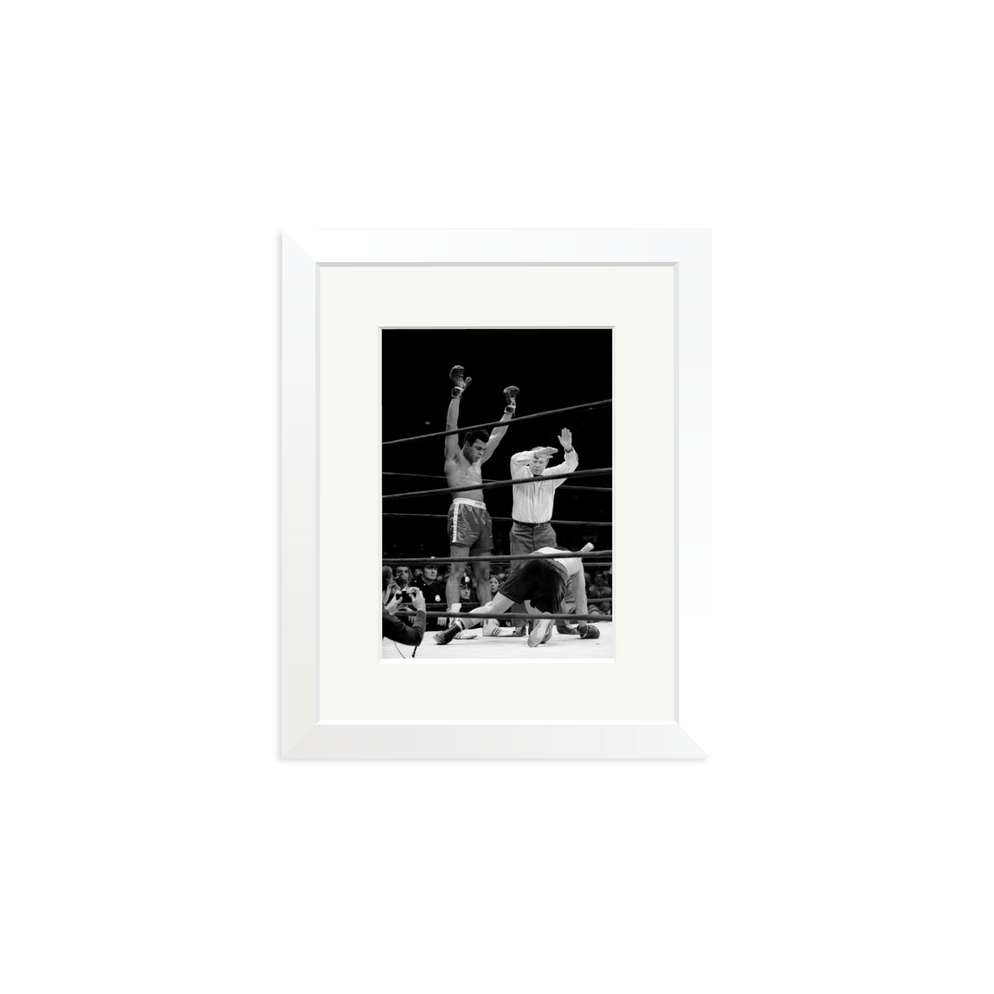 Muhammad Ali Knock Out Framed Print