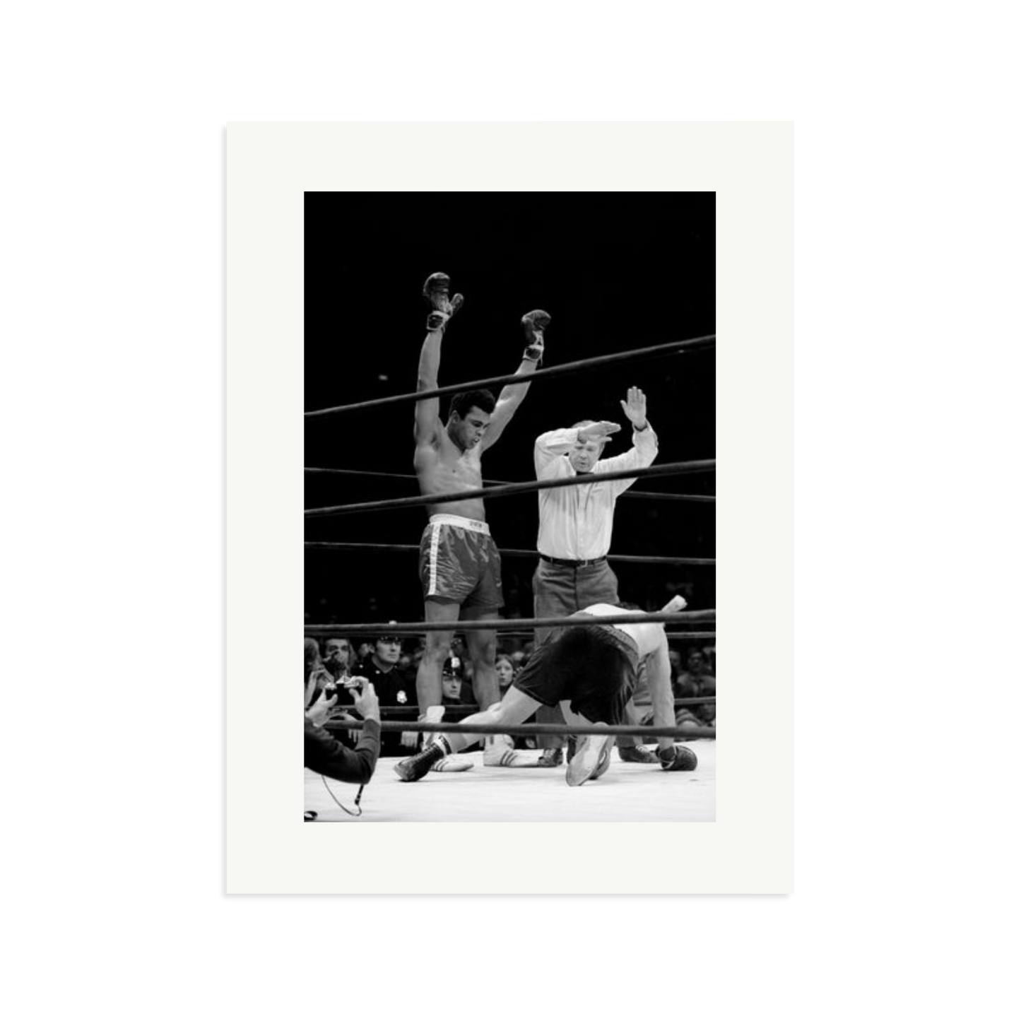 Muhammad Ali Knock Out Framed Print