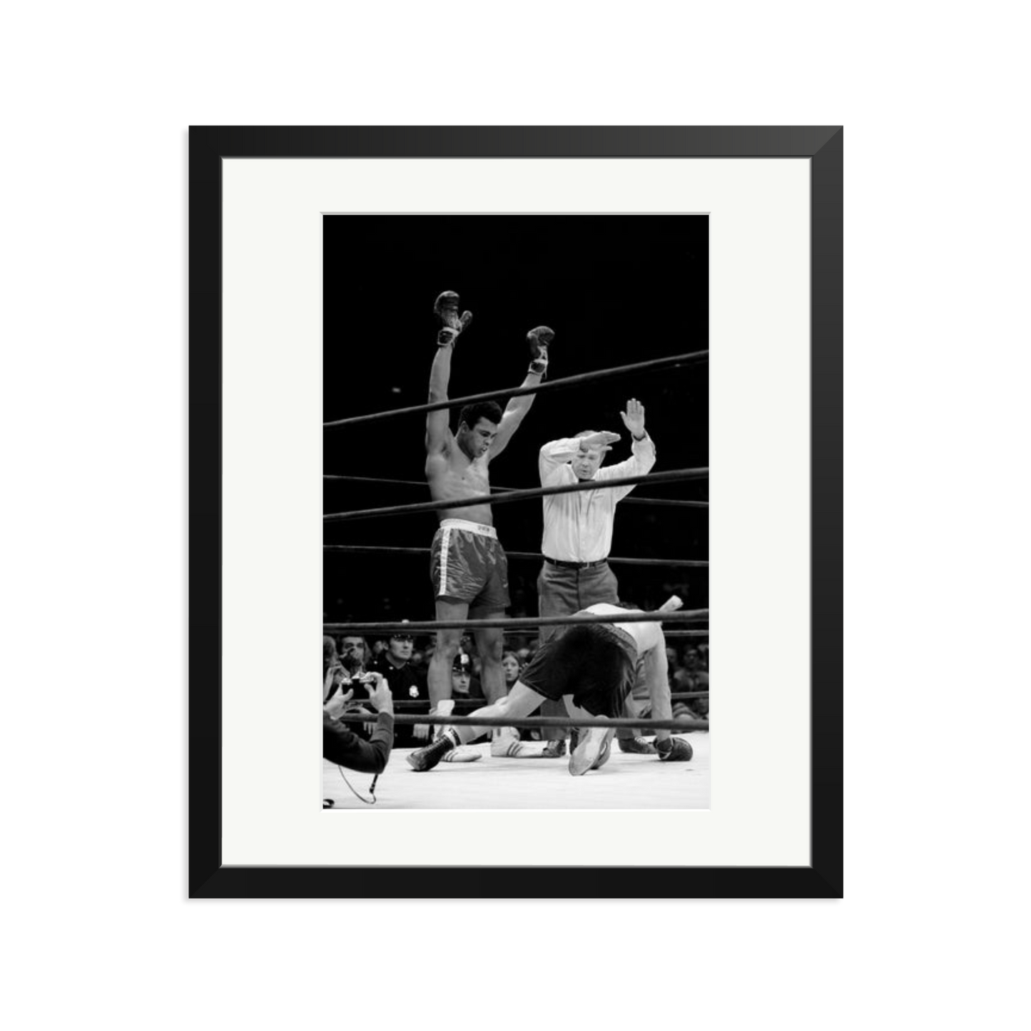 Muhammad Ali Knock Out Framed Print