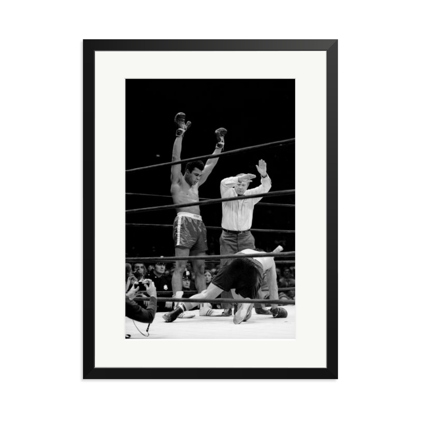 Muhammad Ali Knock Out Framed Print