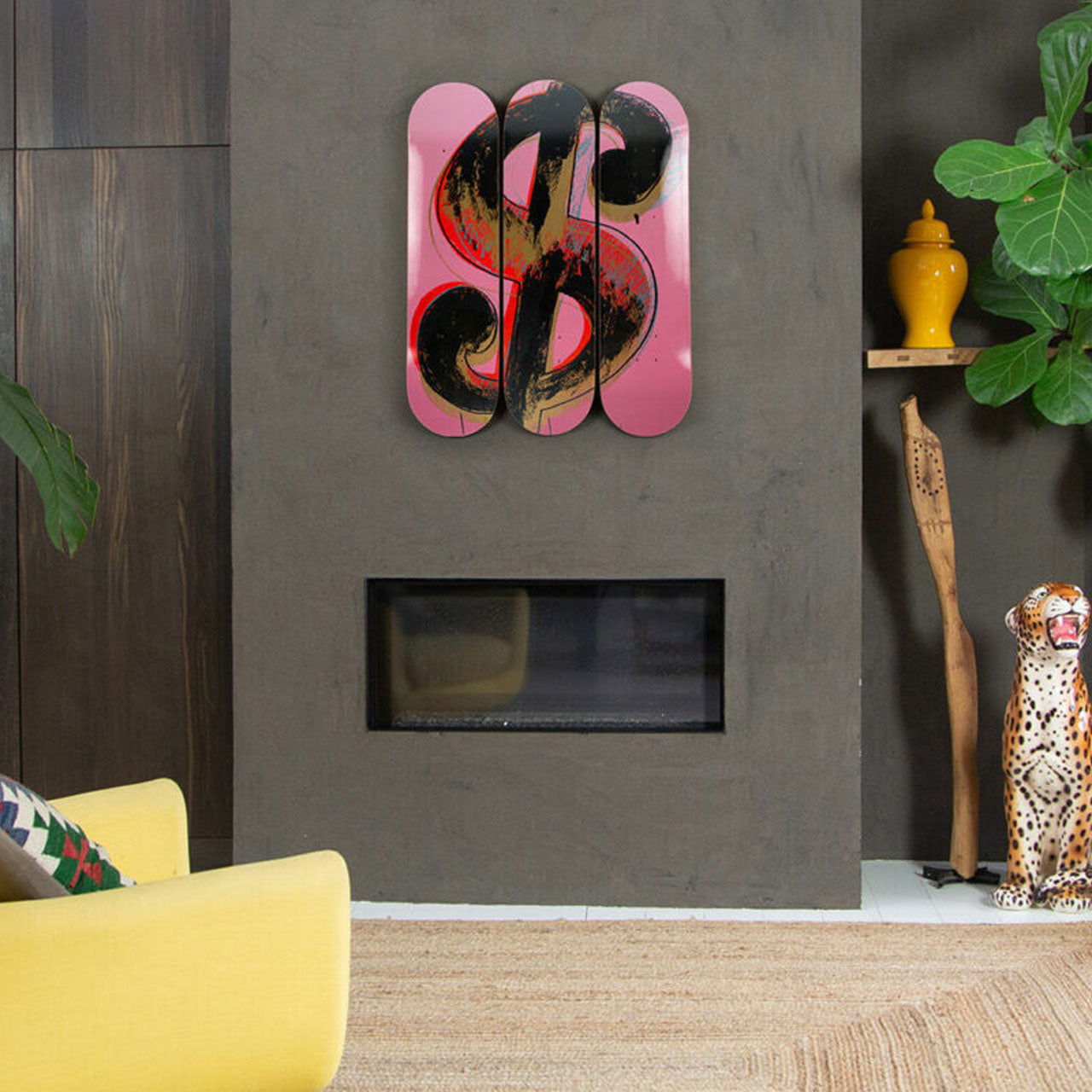The Skateroom Andy Warhol Dollar Sign Wall Art