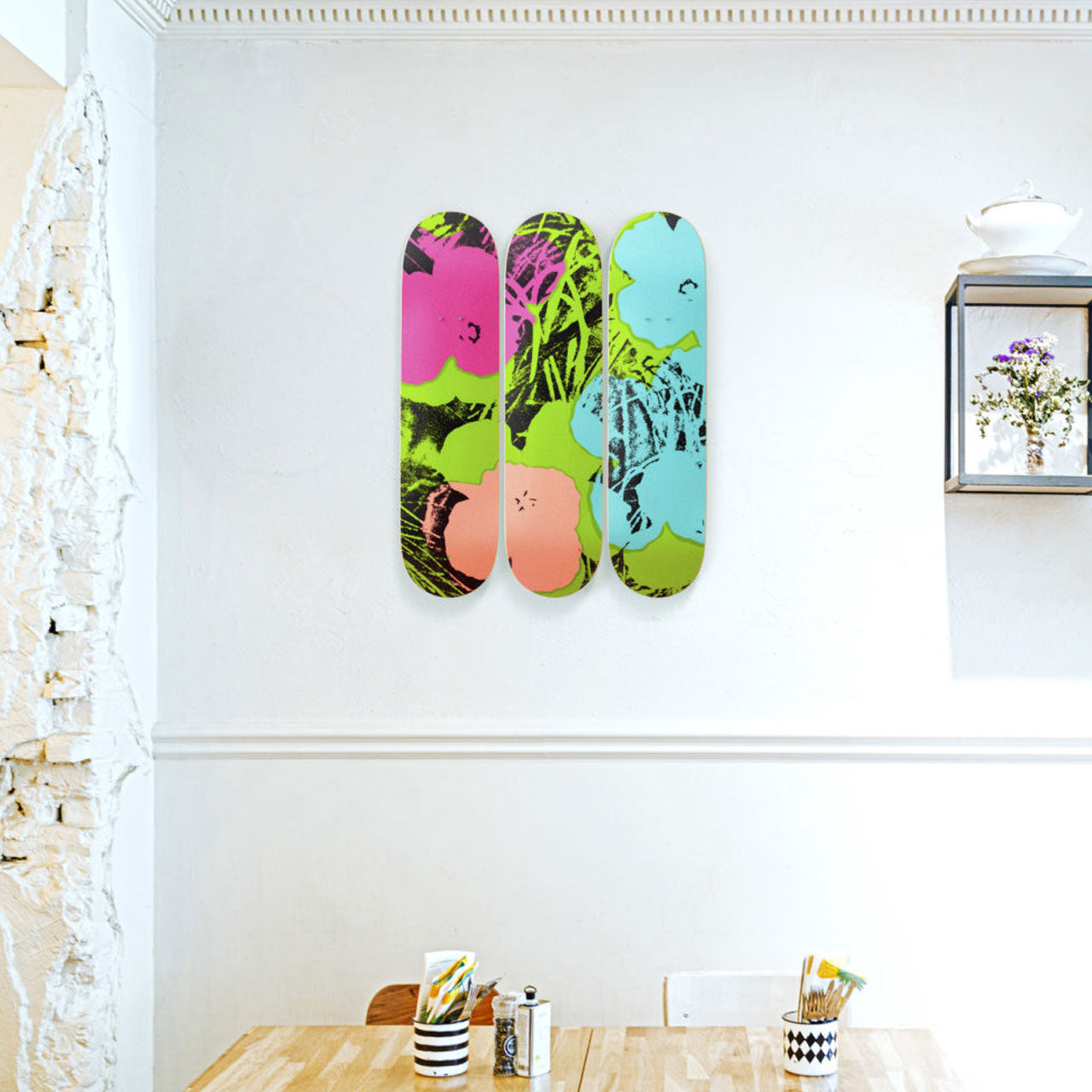 The Skateroom Andy Warhol Flowers Wall Art