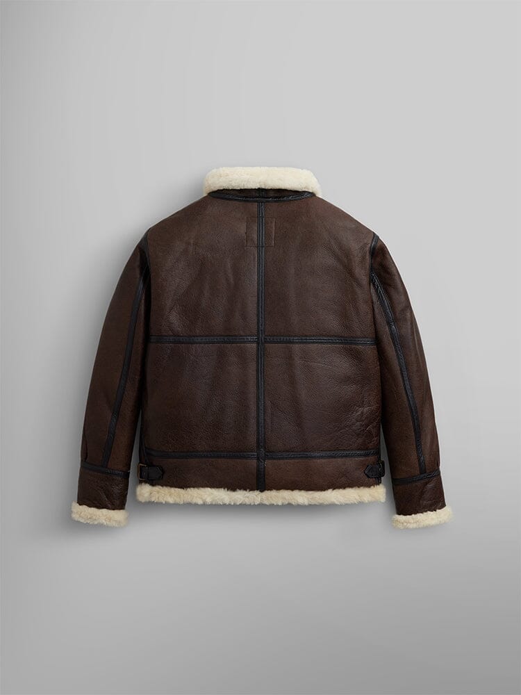 Alpha Industries B-3 Sherpa Leather Bomber Jacket