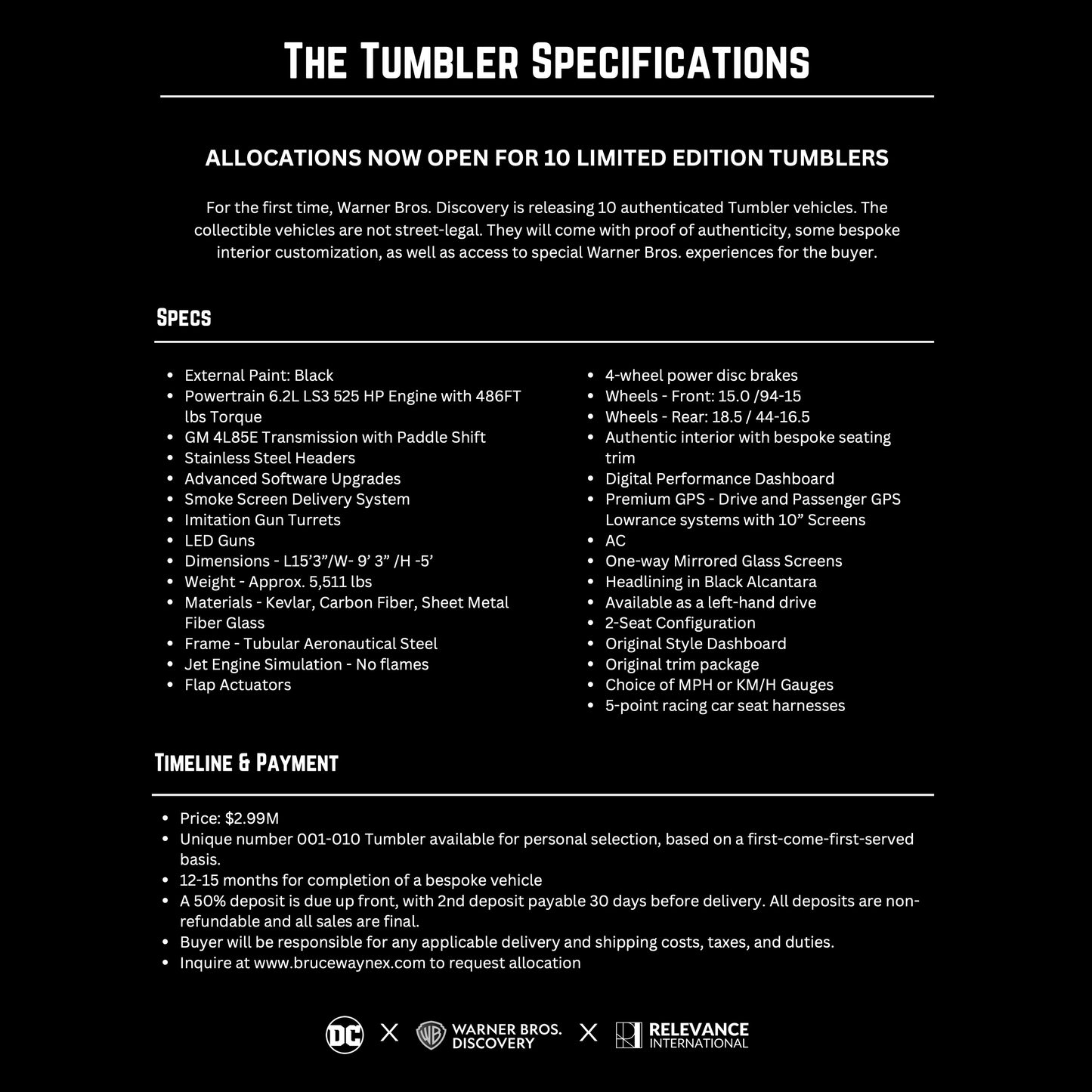 Batman Tumbler Batmobile