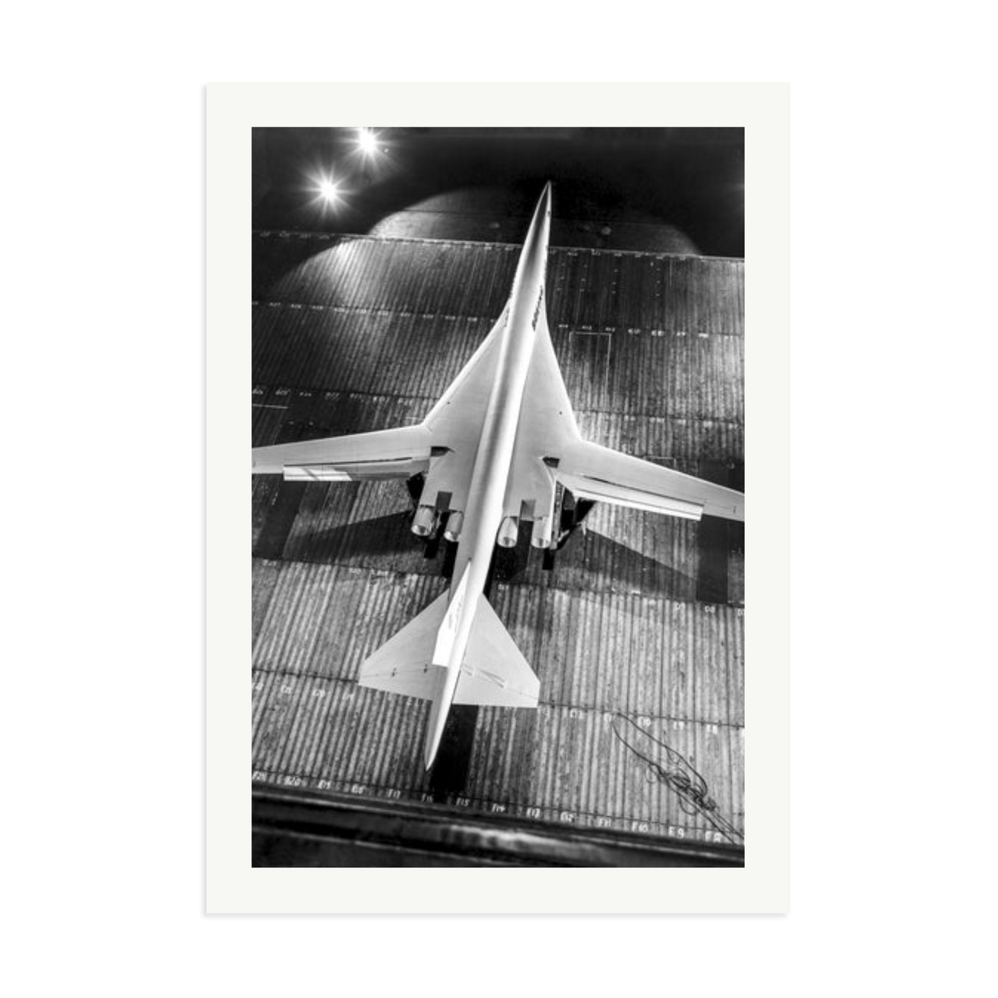 Boeing SST Model Framed Print Print Only XXL