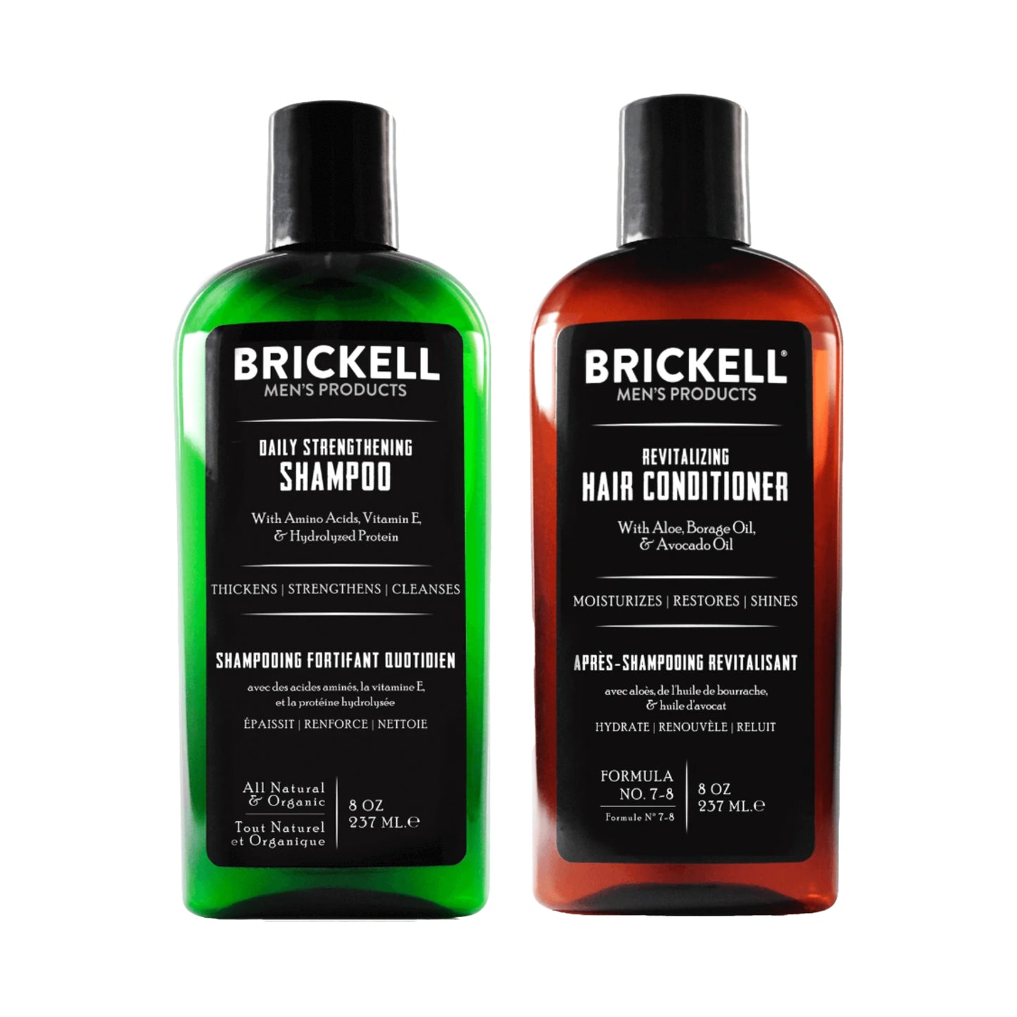 Brickell Daily Revitalizing Men's Hair Care Routine