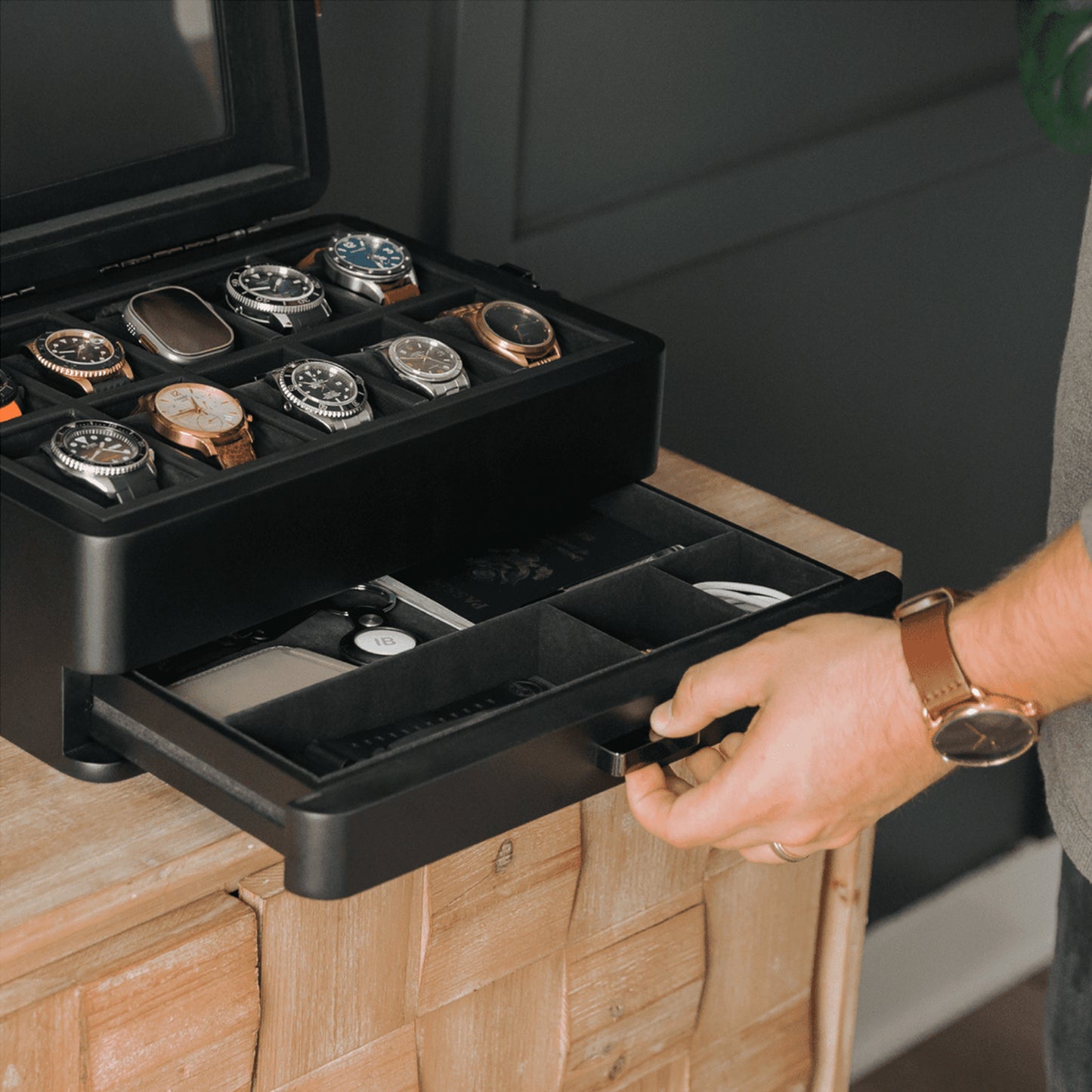 Case Elegance Military Edition Watch Box