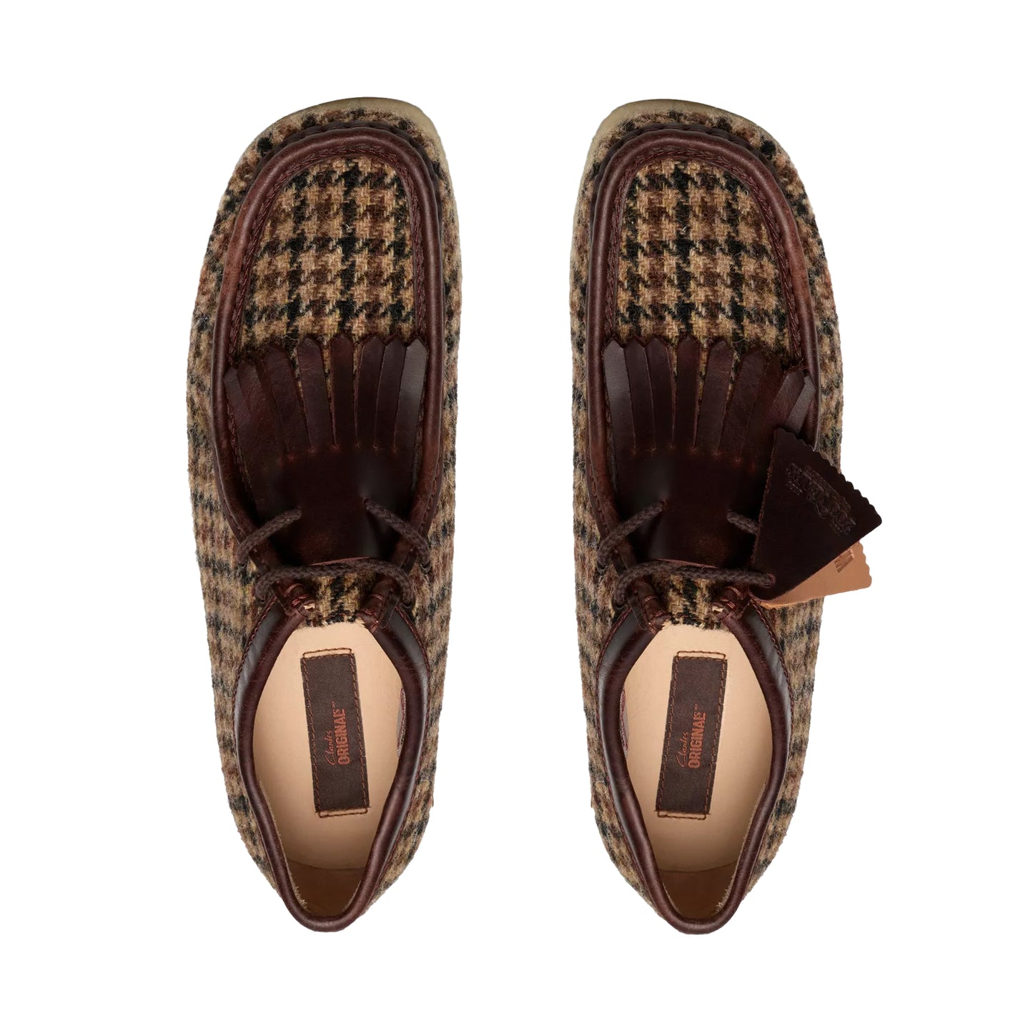 Clarks Tweed Houndstooth Wallabees
