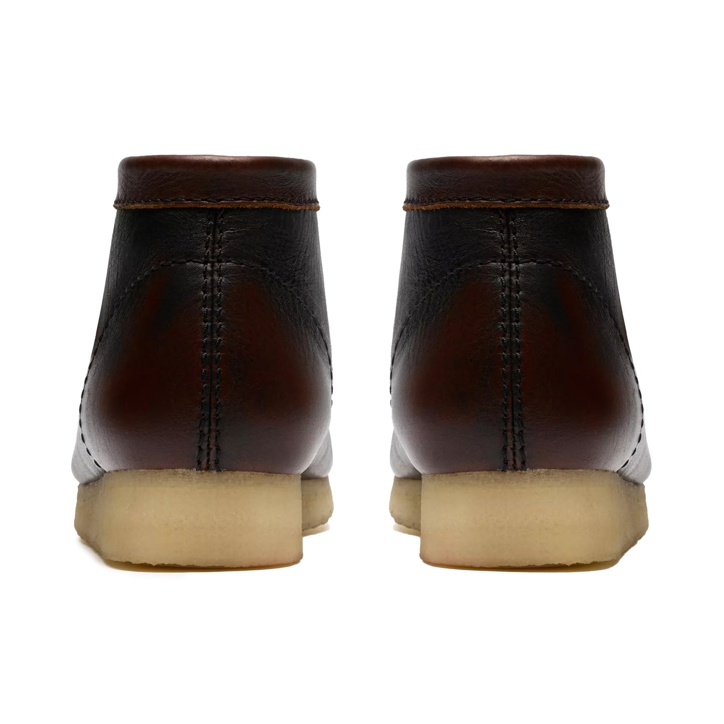 Clarks Dark Tan Combi Wallabee Boots