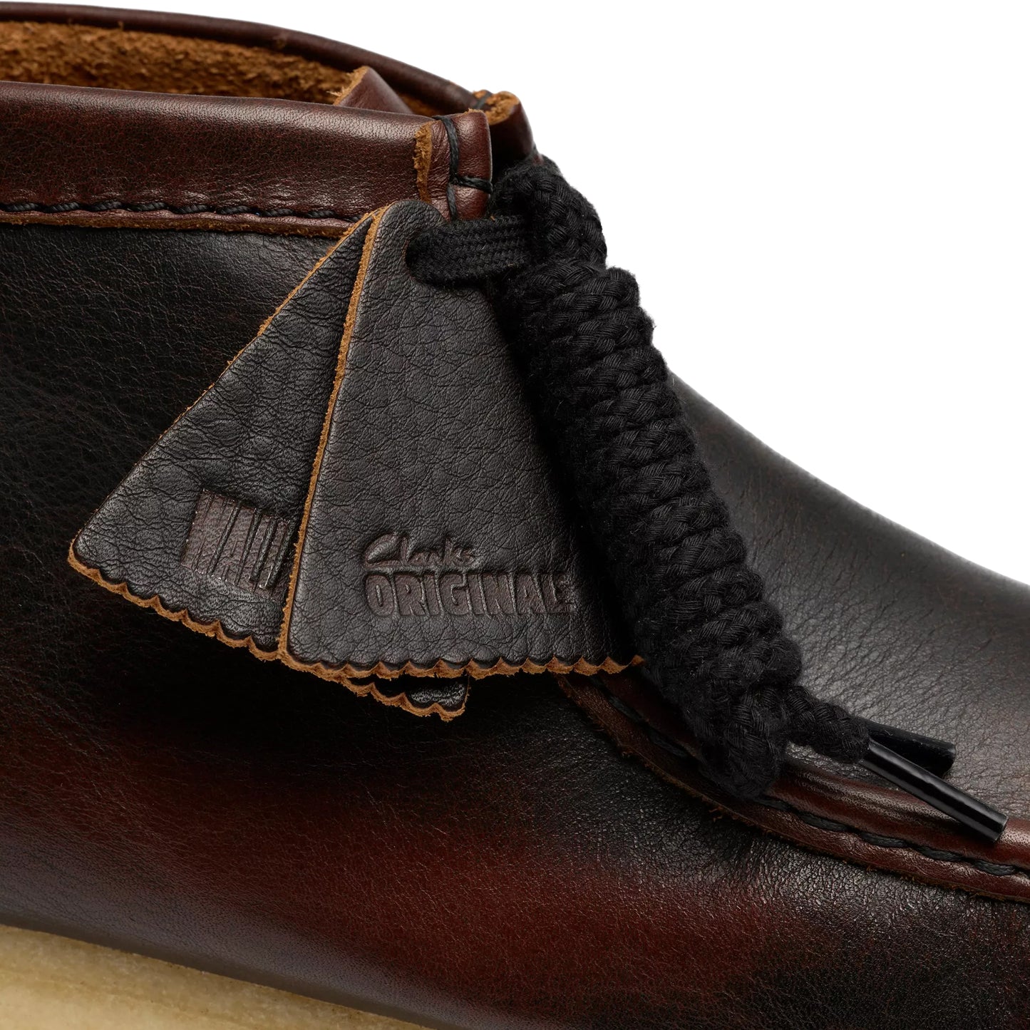 Clarks Dark Tan Combi Wallabee Boots