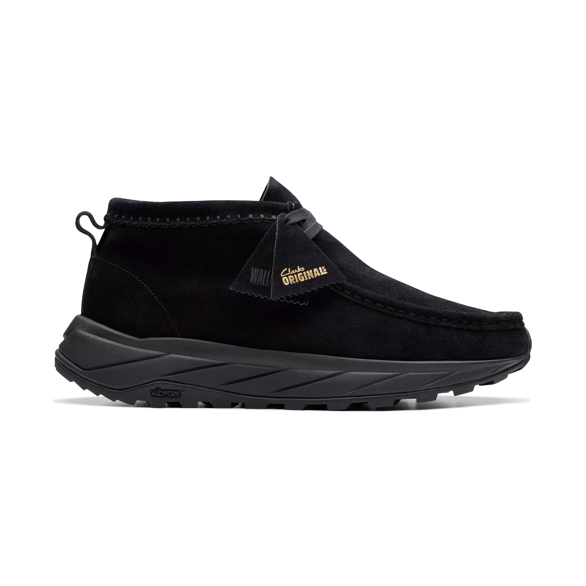 Clarks wallabees sale black on sale