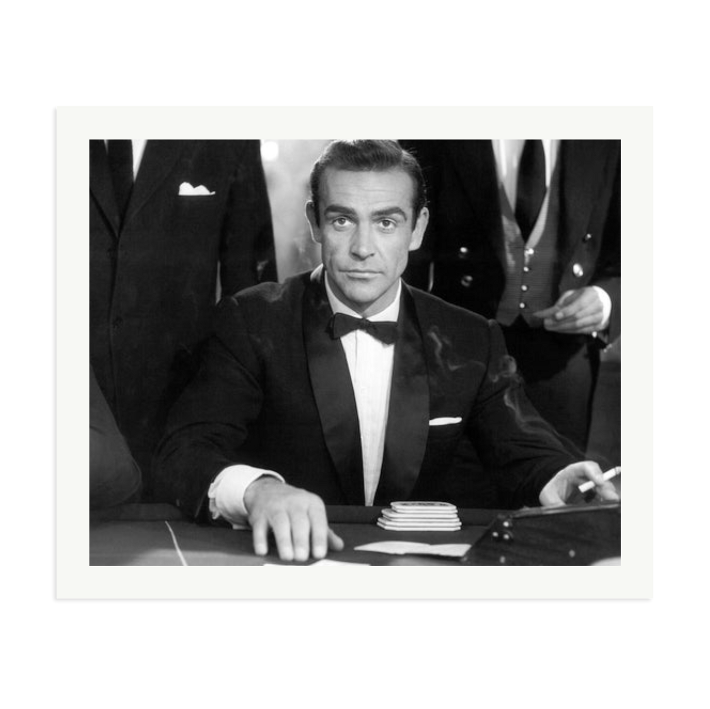 Sean Connery as Bond in Dr No Framed Print