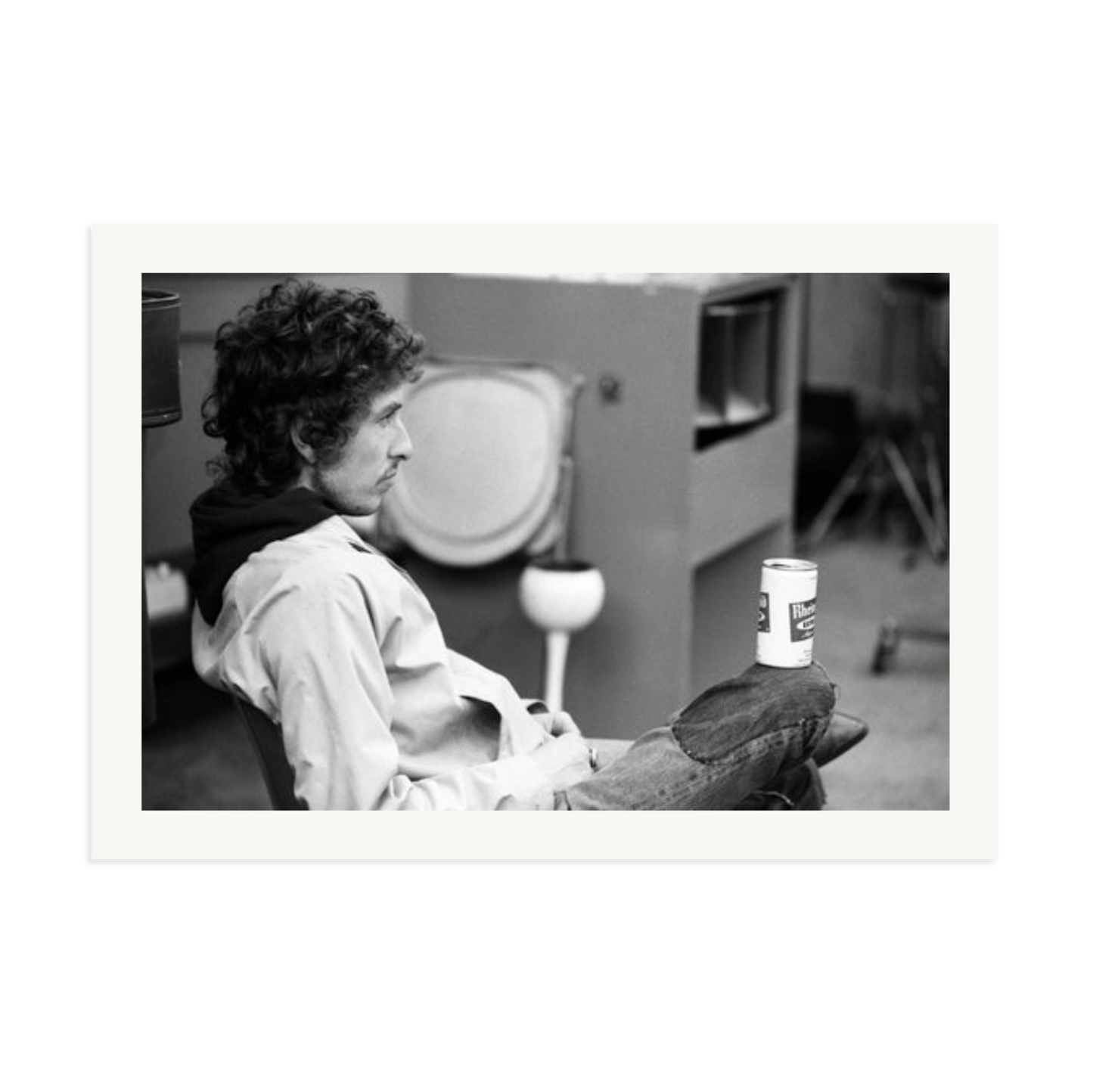 Bob Dylan At Atlantic Studios Framed Print