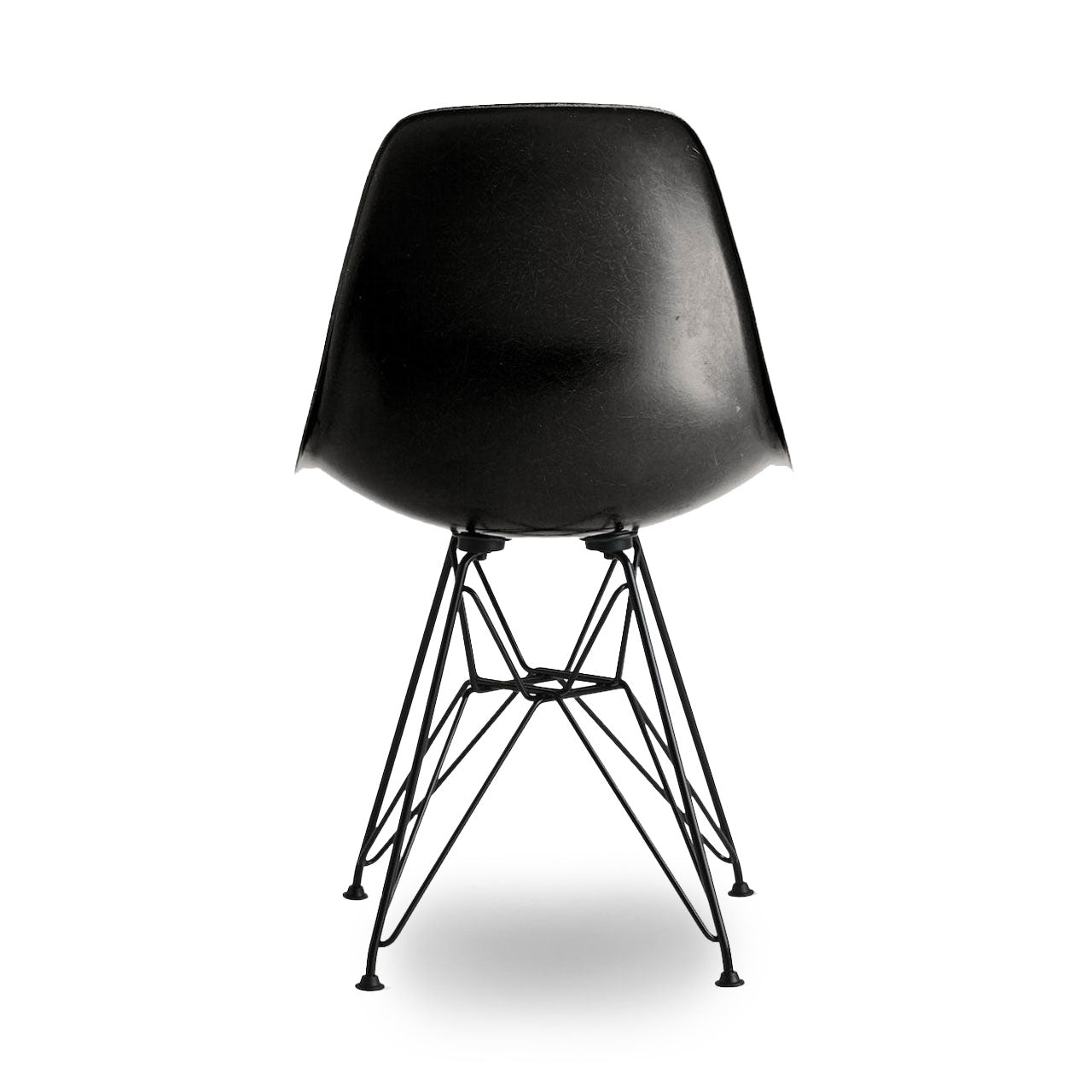 Eames Beistellstuhl aus geformtem Fiberglas