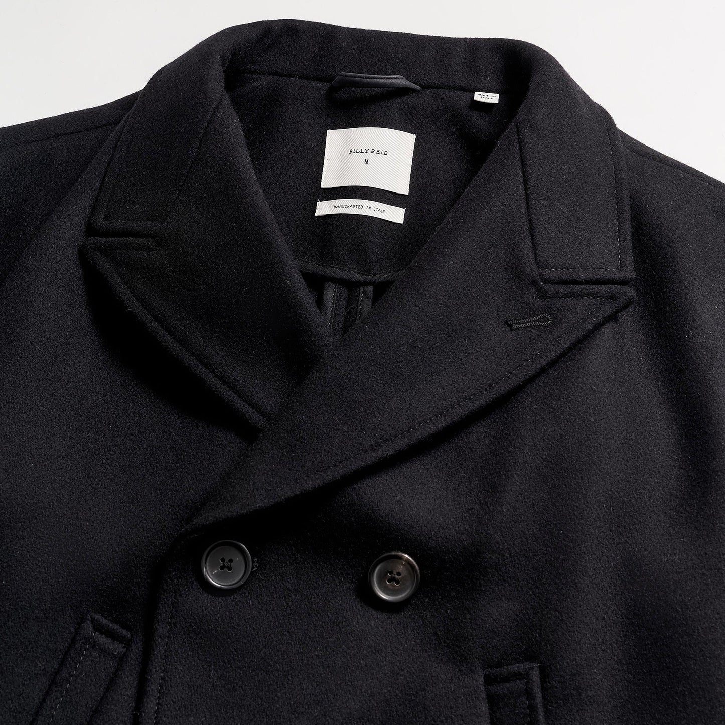 Billy Reid Black Bond Peacoat