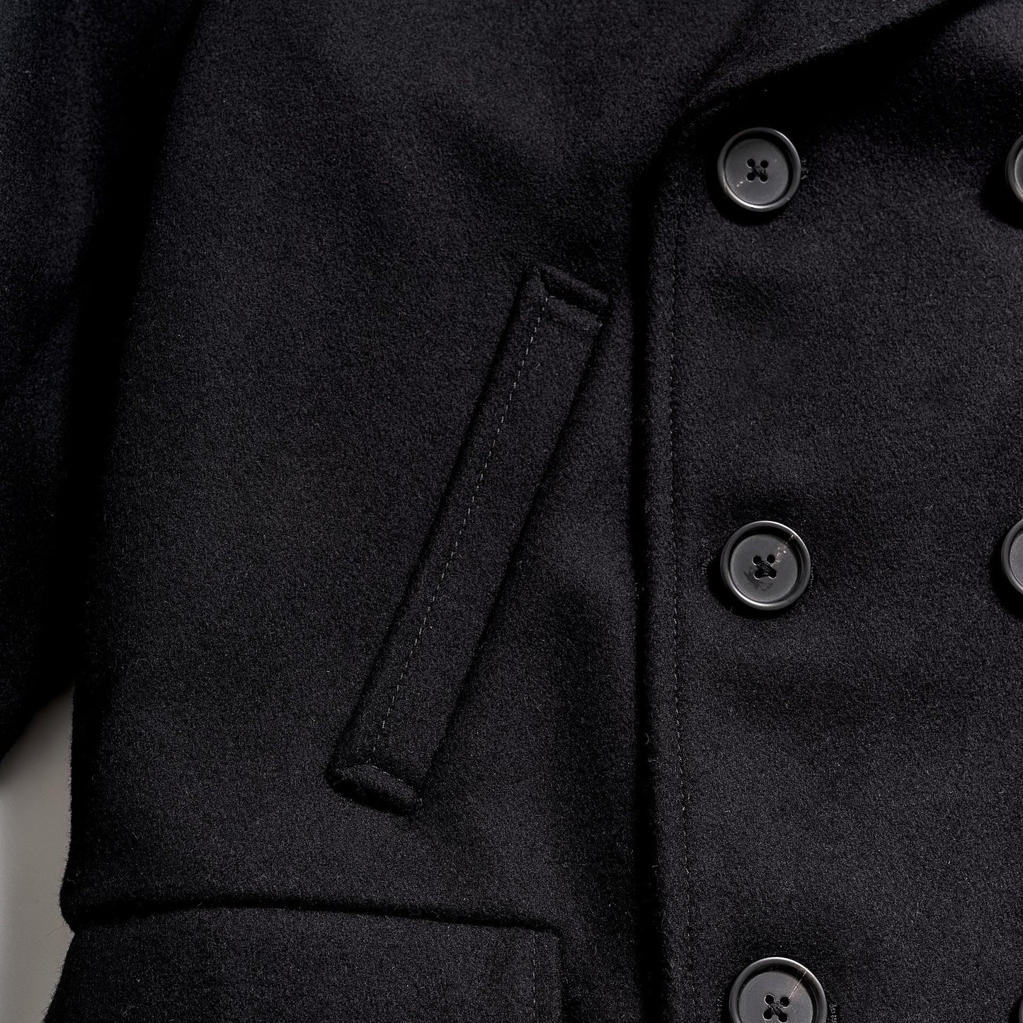 Billy Reid Black Bond Peacoat